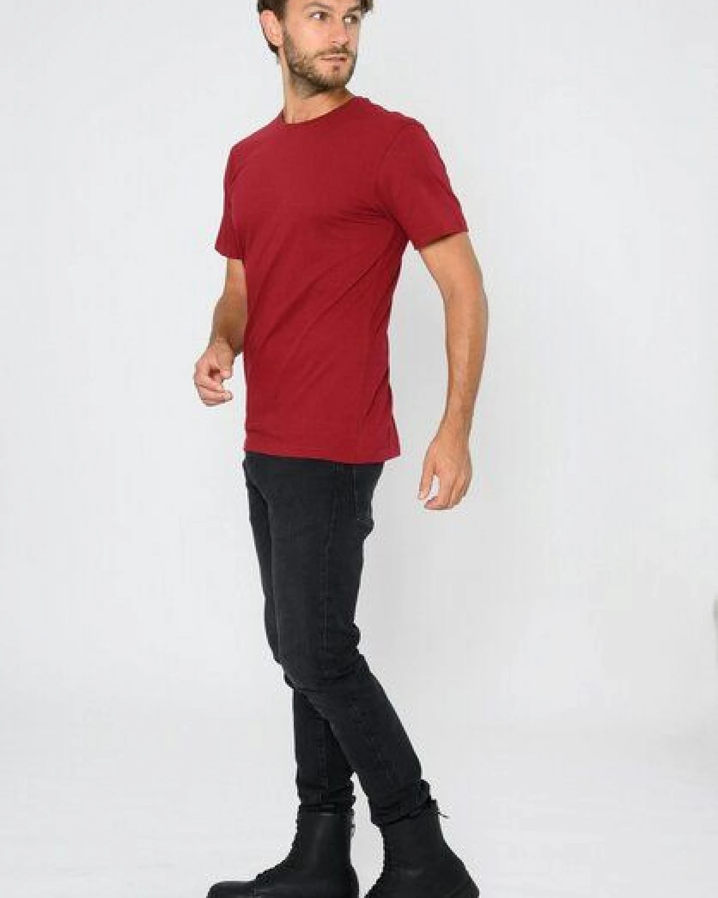 ThokkThokk Herren T-Shirt TT02 unifarben aus Bio-Baumwolle – Ansicht 4