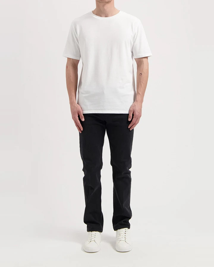MUD Jeans Herren vegan Jeans Mid Straight Bryce Stone Schwarz