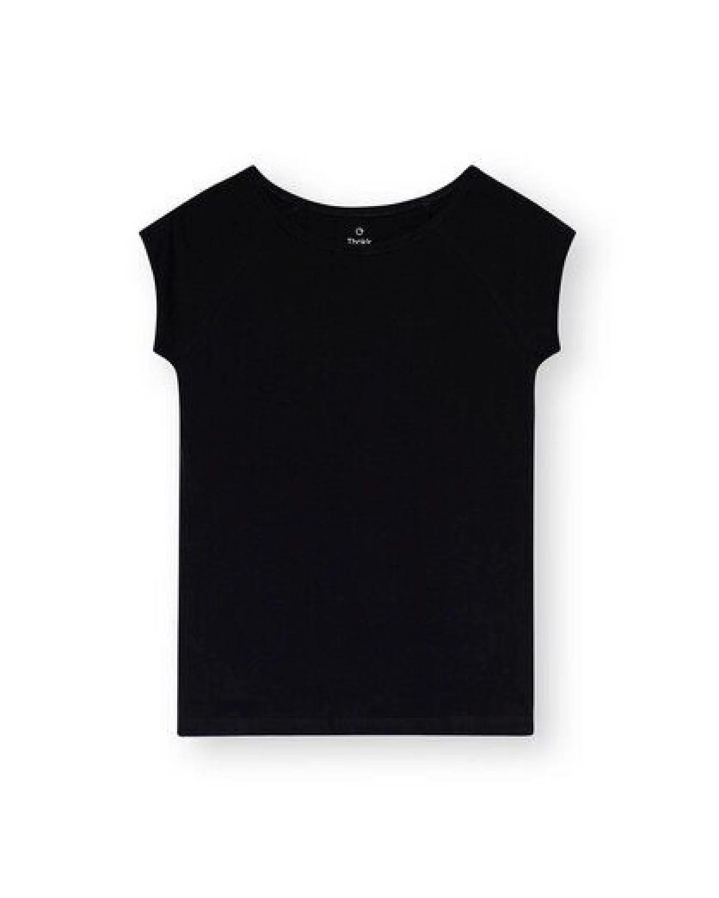 ThokkThokk Damen Cap Sleeve T-Shirt TT01 unifarben aus Bio-Baumwolle – Ansicht 2