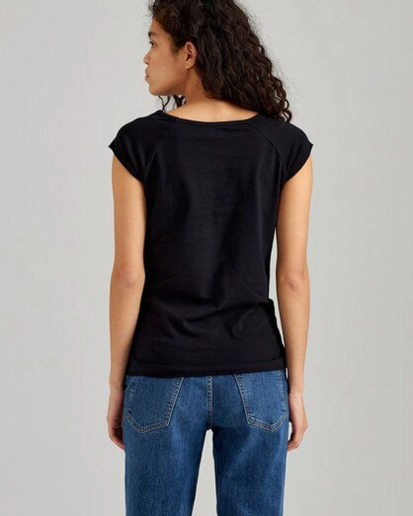 ThokkThokk Damen Cap Sleeve T-Shirt TT01 unifarben aus Bio-Baumwolle – Ansicht 4