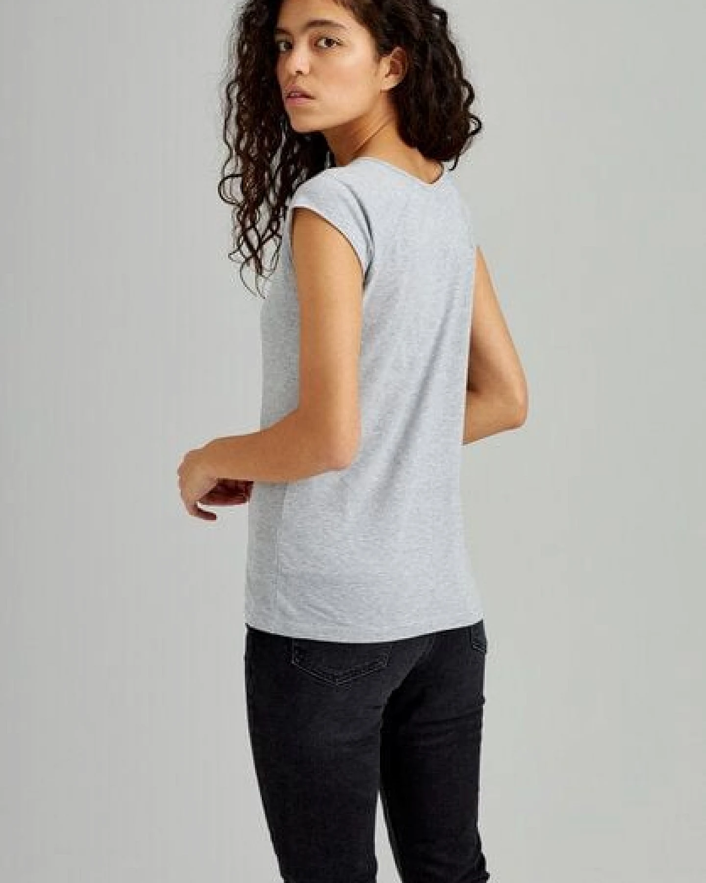 ThokkThokk TT01 Cap Sleeve T-Shirt Damen (GOTS, vegan, Bio-Baumwolle) – Ansicht 4