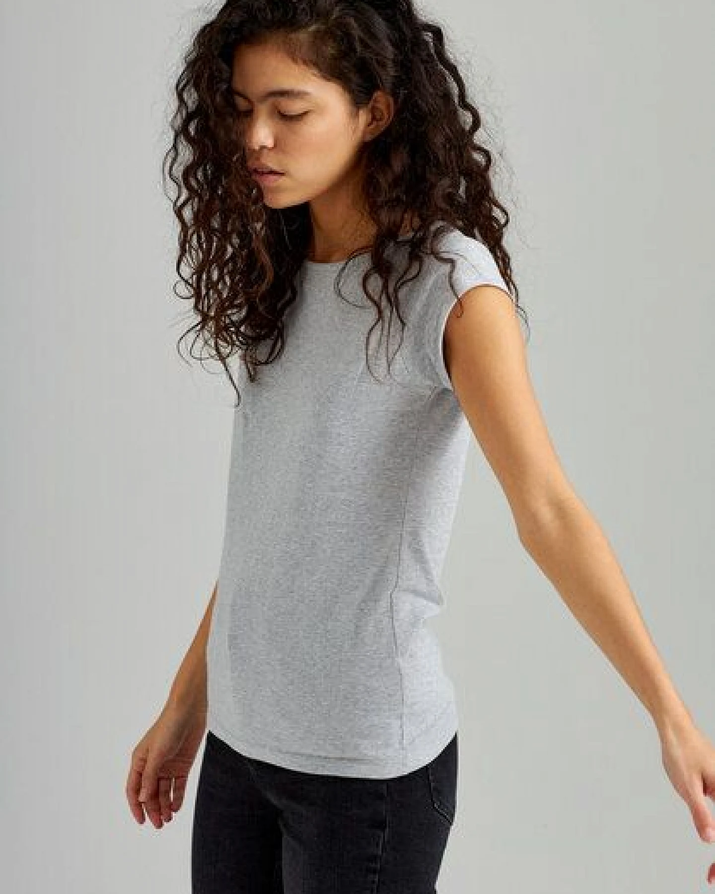 ThokkThokk TT01 Cap Sleeve T-Shirt Damen (GOTS, vegan, Bio-Baumwolle) – Ansicht 3