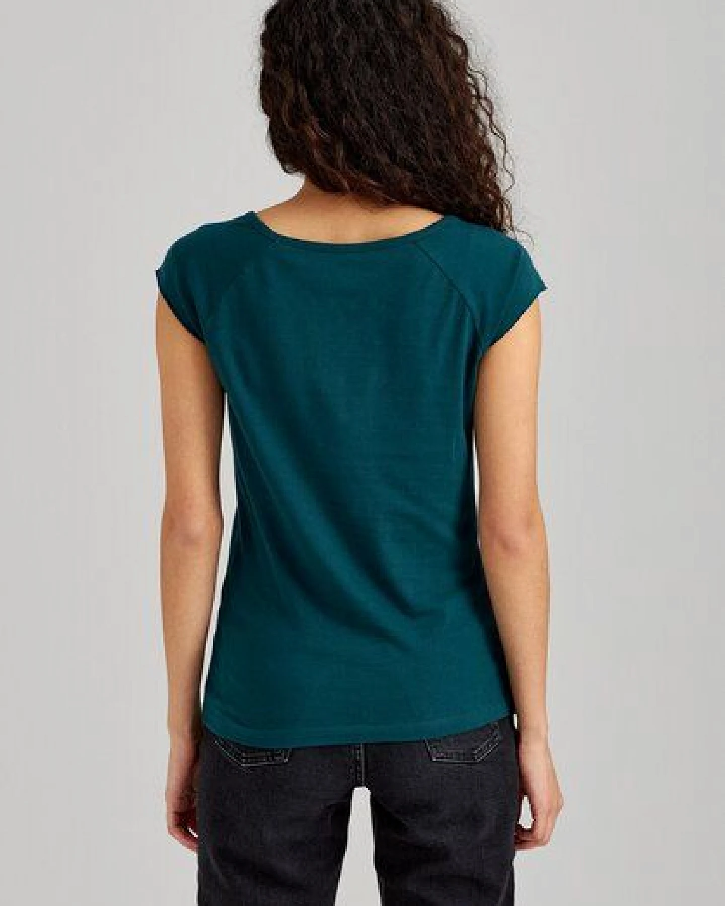 ThokkThokk Damen Cap Sleeve T-Shirt TT01 unifarben aus Bio-Baumwolle – Ansicht 4