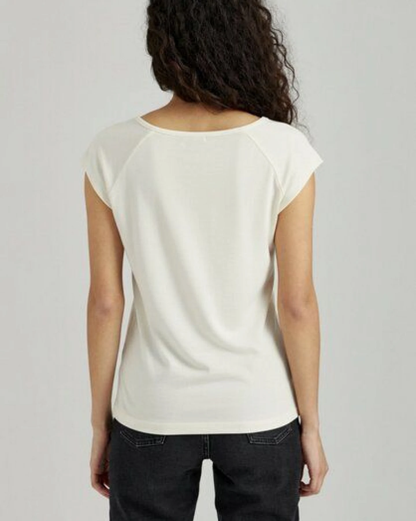 ThokkThokk Damen Cap Sleeve T-Shirt TT01 unifarben aus Bio-Baumwolle – Ansicht 2