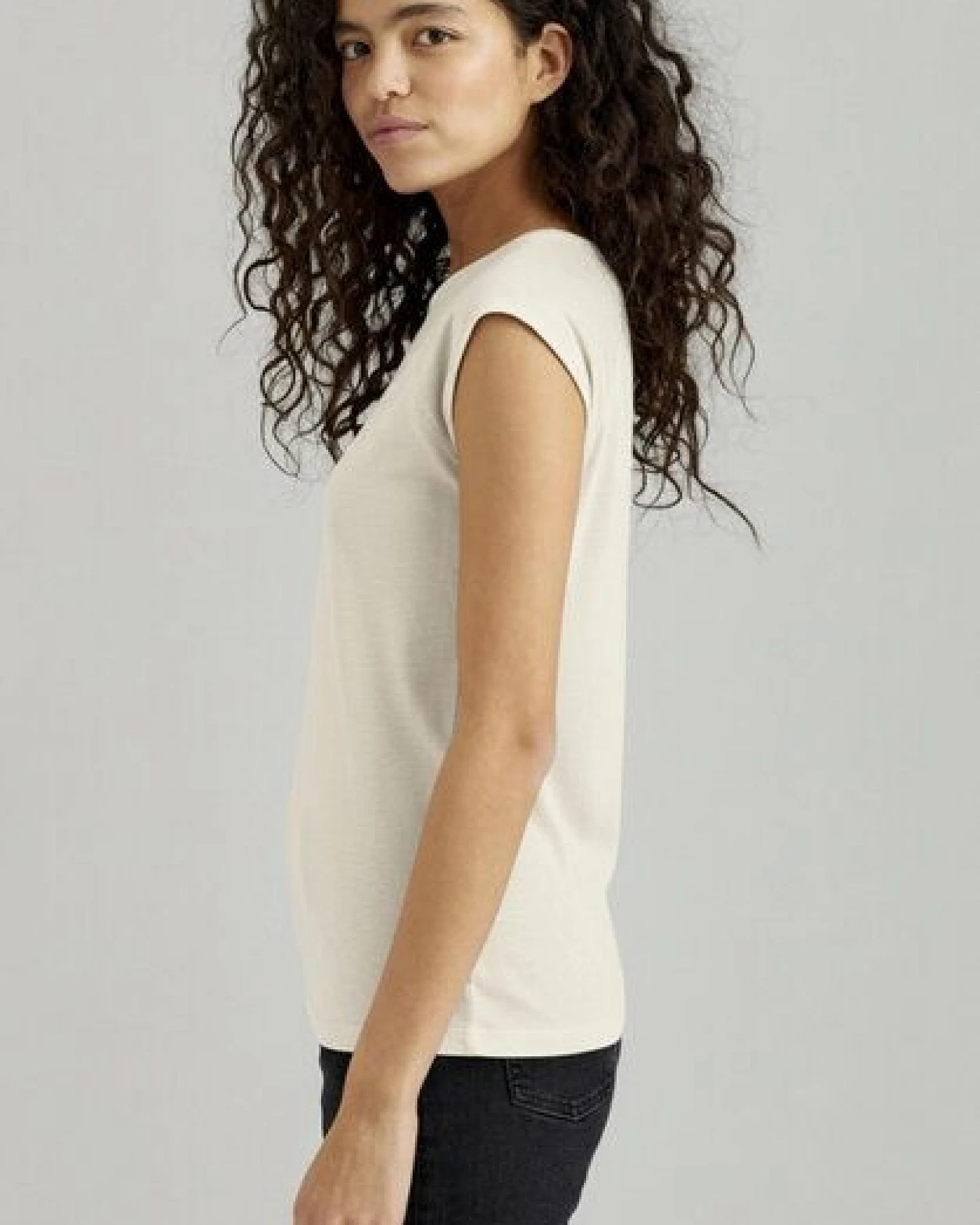 ThokkThokk TT01 Cap Sleeve T-Shirt Damen (GOTS, vegan, Bio-Baumwolle) – Ansicht 3