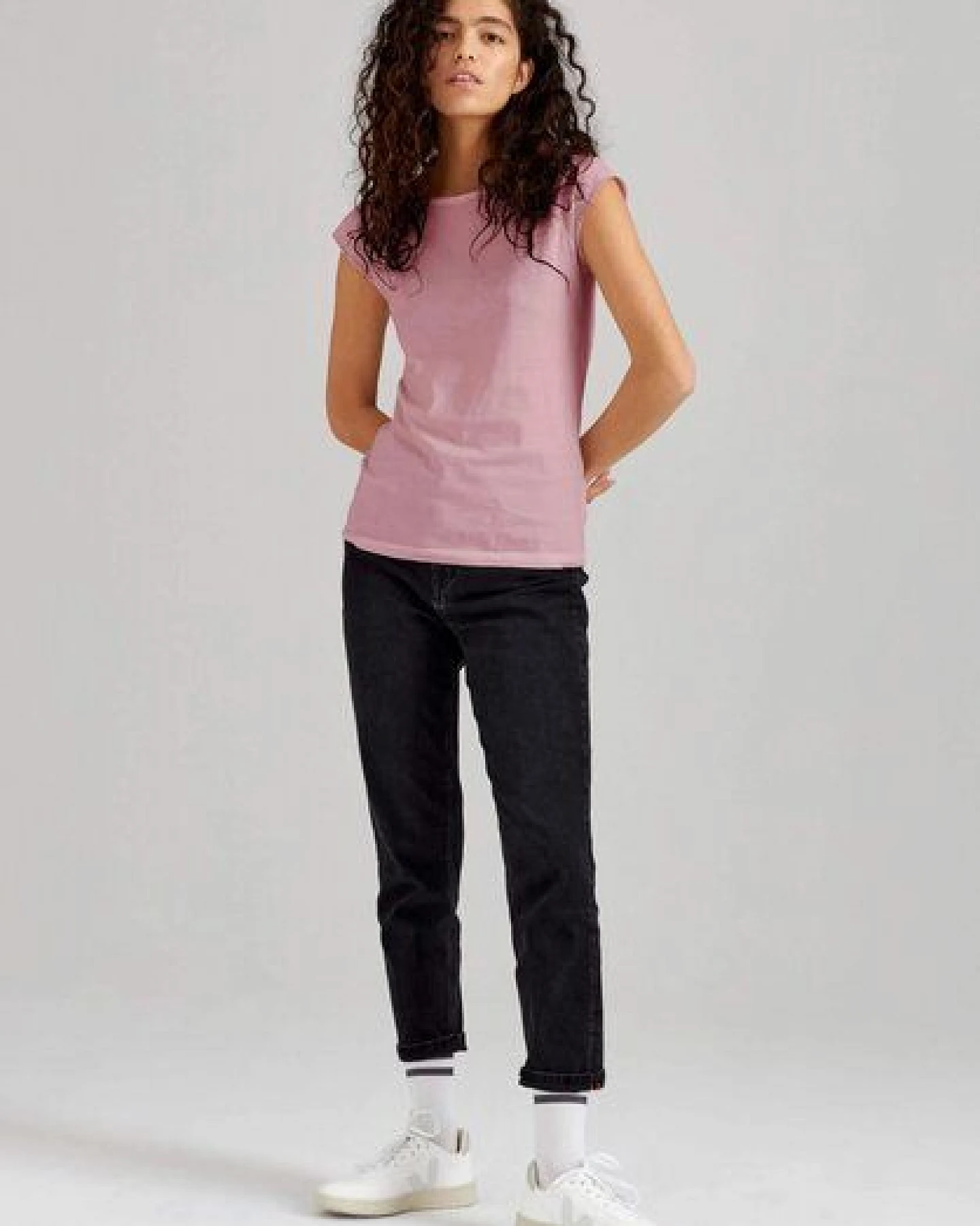 ThokkThokk TT01 Cap Sleeve T-Shirt Damen (GOTS, vegan, Bio-Baumwolle) – Ansicht 3