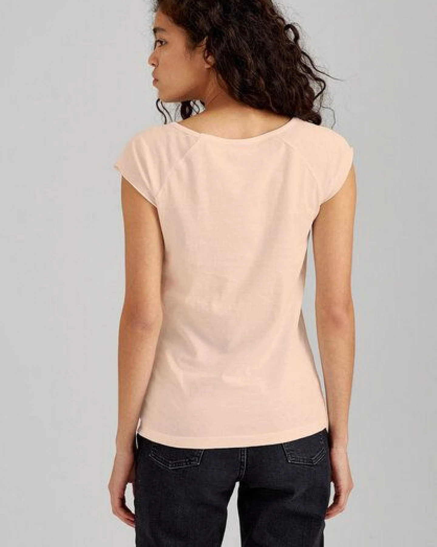 ThokkThokk Damen Cap Sleeve T-Shirt TT01 unifarben aus Bio-Baumwolle – Ansicht 3