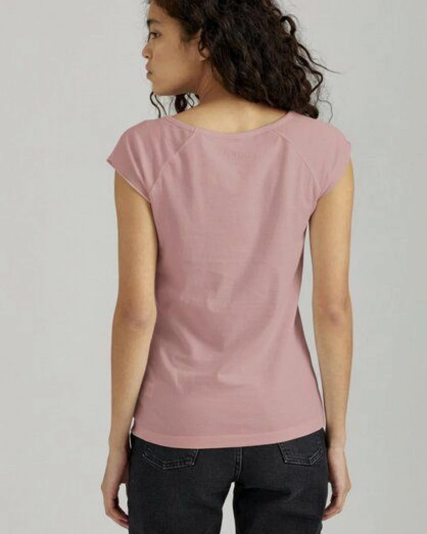 ThokkThokk Damen Cap Sleeve T-Shirt TT01 unifarben aus Bio-Baumwolle – Ansicht 2