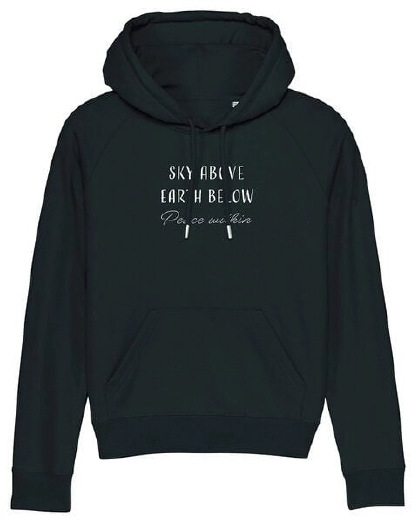 Human Family Bio Damen Sweatshirt mit Kapuze "Trekker - Peace within" – Ansicht 3