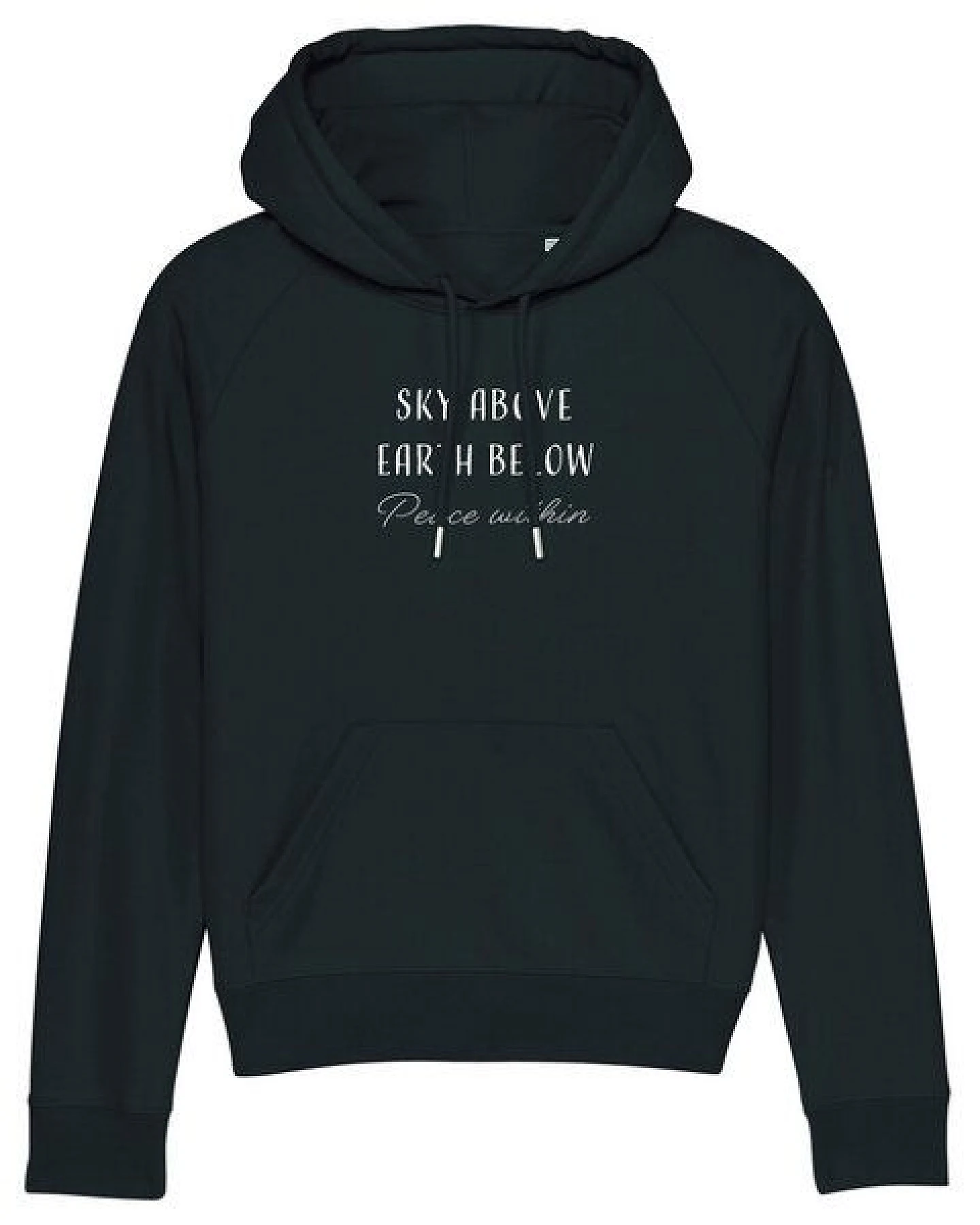 Human Family Bio Damen Sweatshirt mit Kapuze "Trekker - Peace within" – Ansicht 3