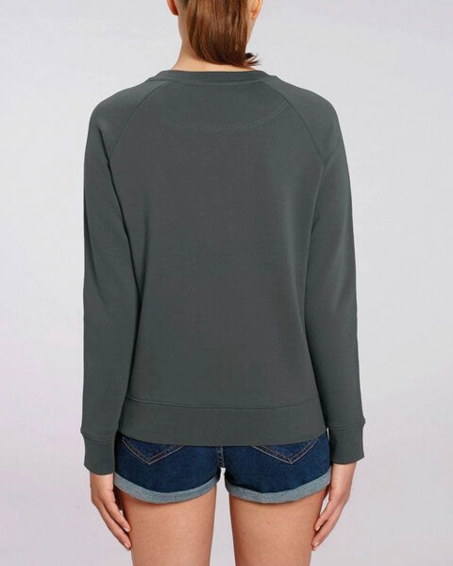 Human Family Bio Damen Rundhals Sweatshirt "Feel - Endless Love" - in 7 Farben – Ansicht 4