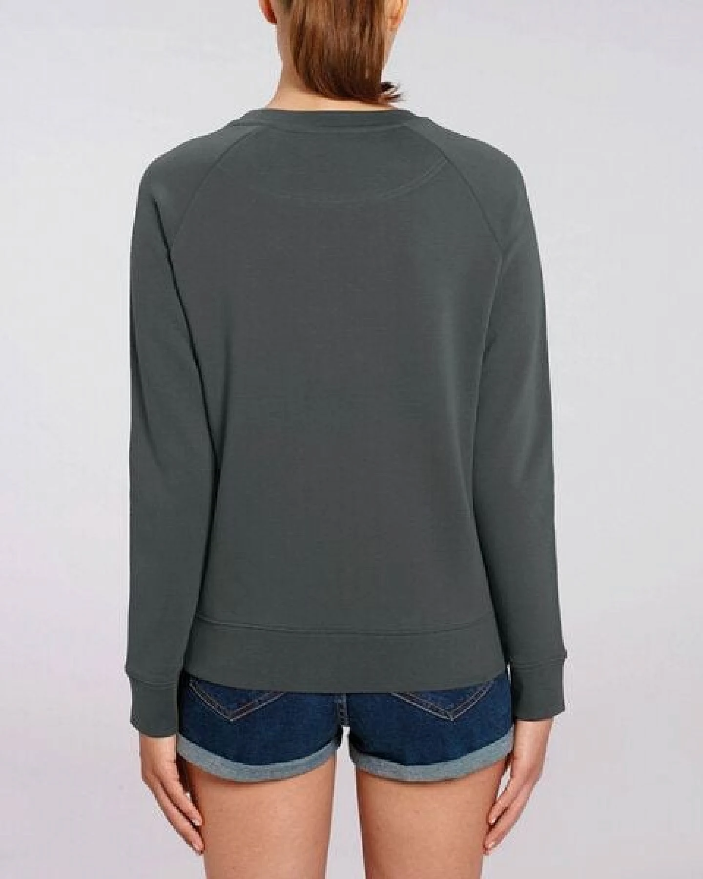 Human Family Bio Damen Rundhals Sweatshirt "Feel - Endless Love" - in 7 Farben – Ansicht 4