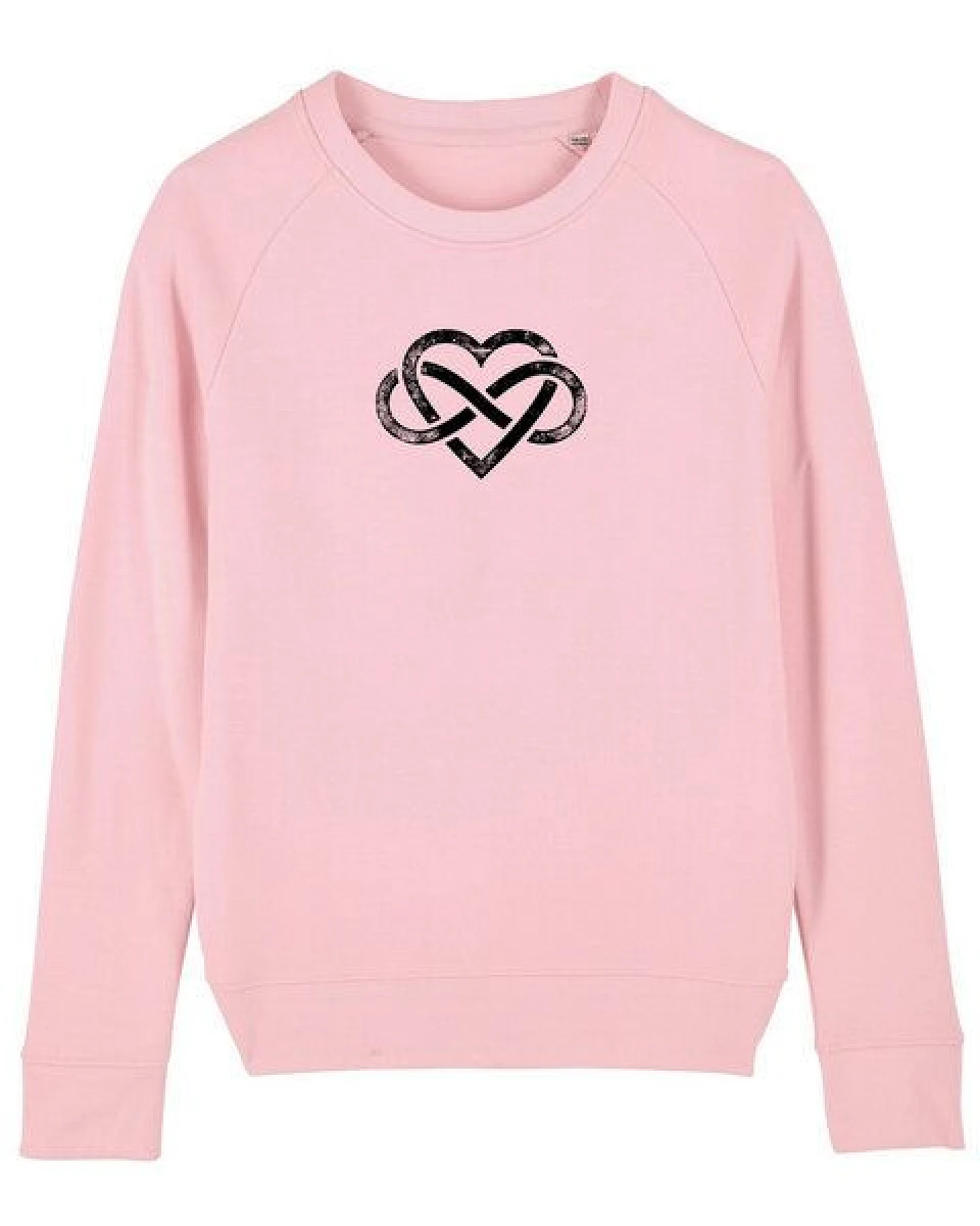 Human Family Bio Damen Rundhals Sweatshirt "Feel - Endless Love" - in 7 Farben – Ansicht 2