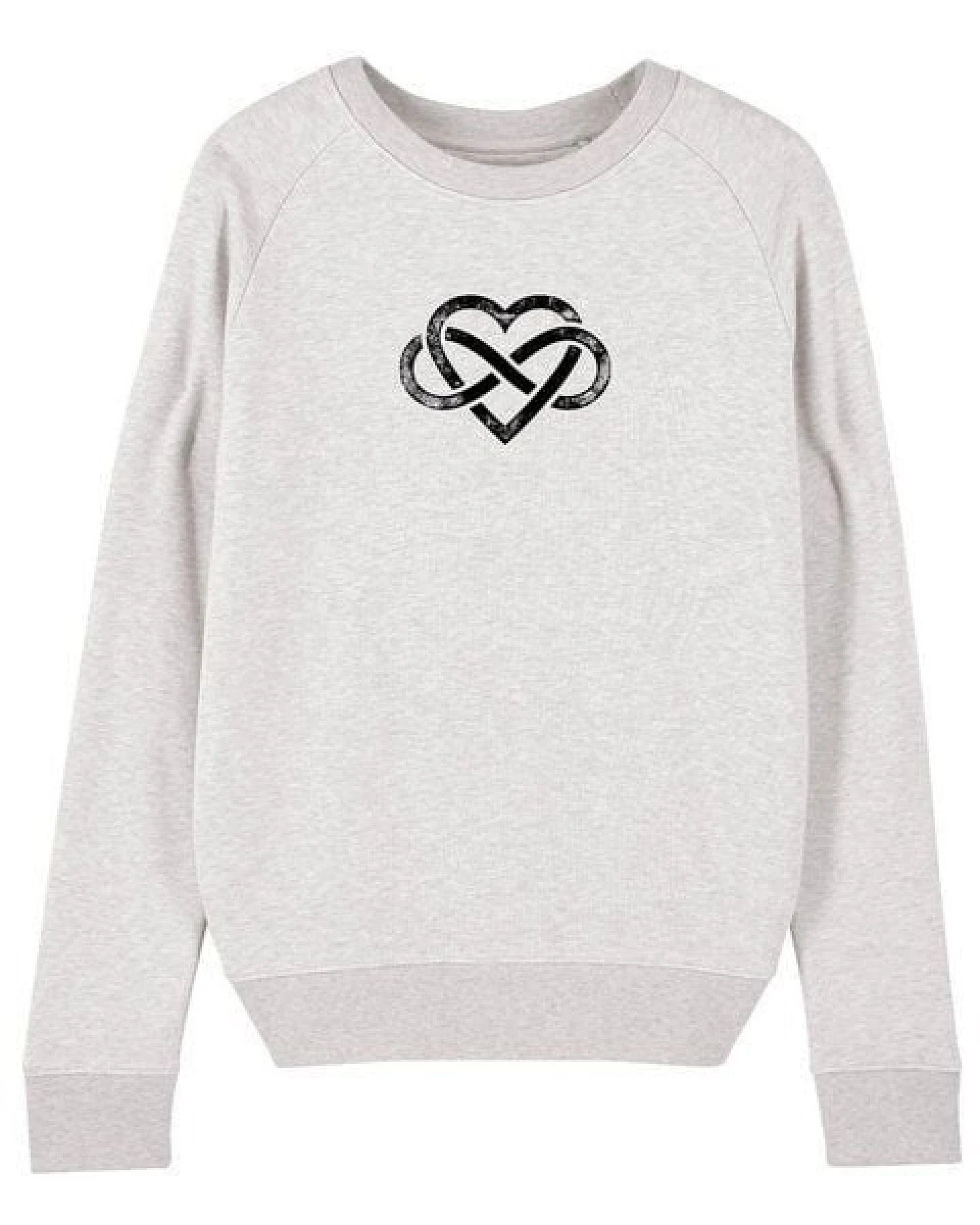 Human Family Bio Damen Rundhals Sweatshirt "Feel - Endless Love" - in 7 Farben – Ansicht 3