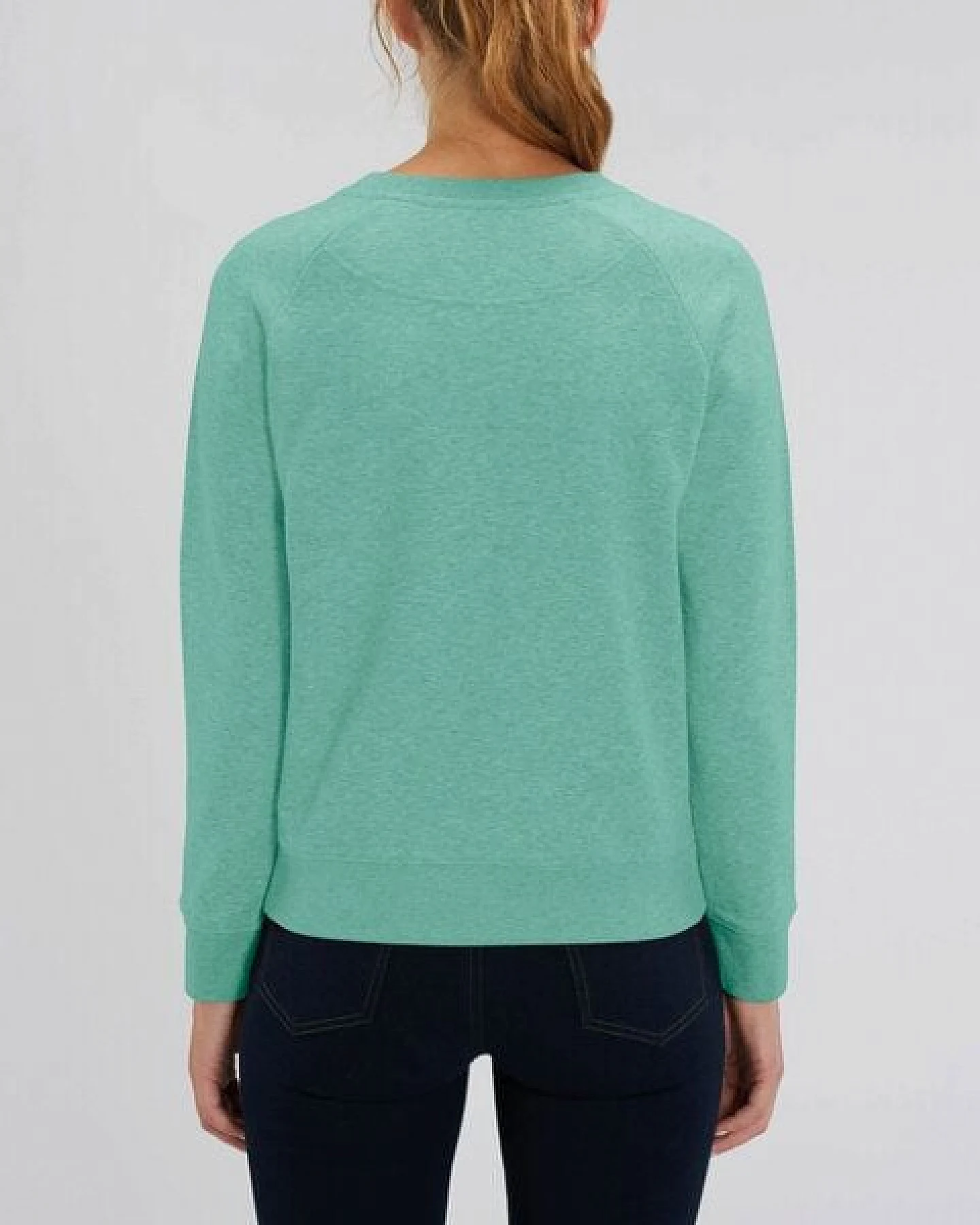 Human Family Bio Damen Rundhals Sweatshirt "Feel - Endless Love" - in 7 Farben – Ansicht 4