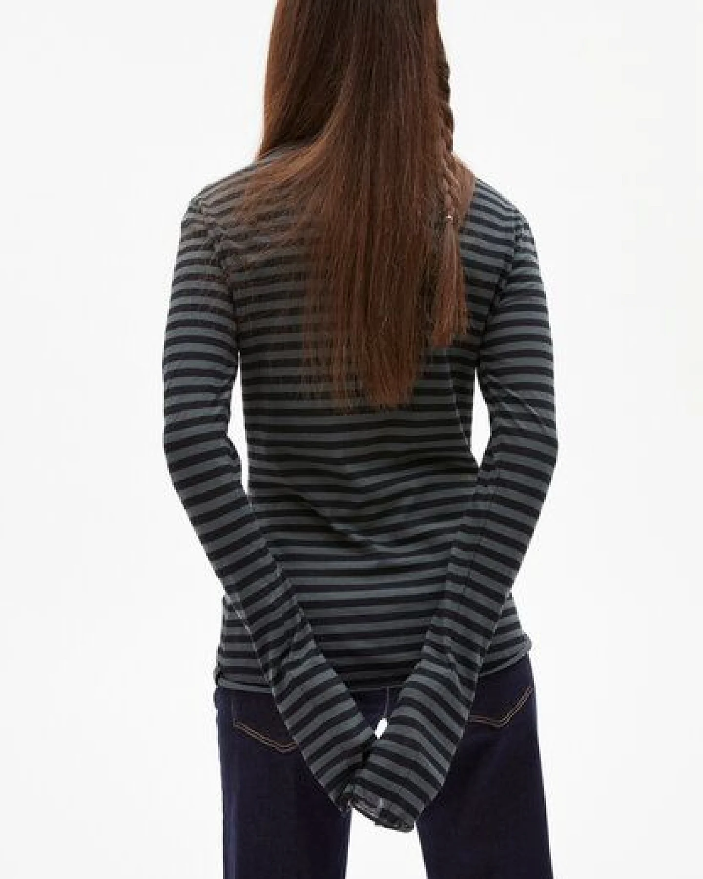 ARMEDANGELS MALENAA STRIPES - Damen Longsleeve aus Bio-Baumwolle – Ansicht 2