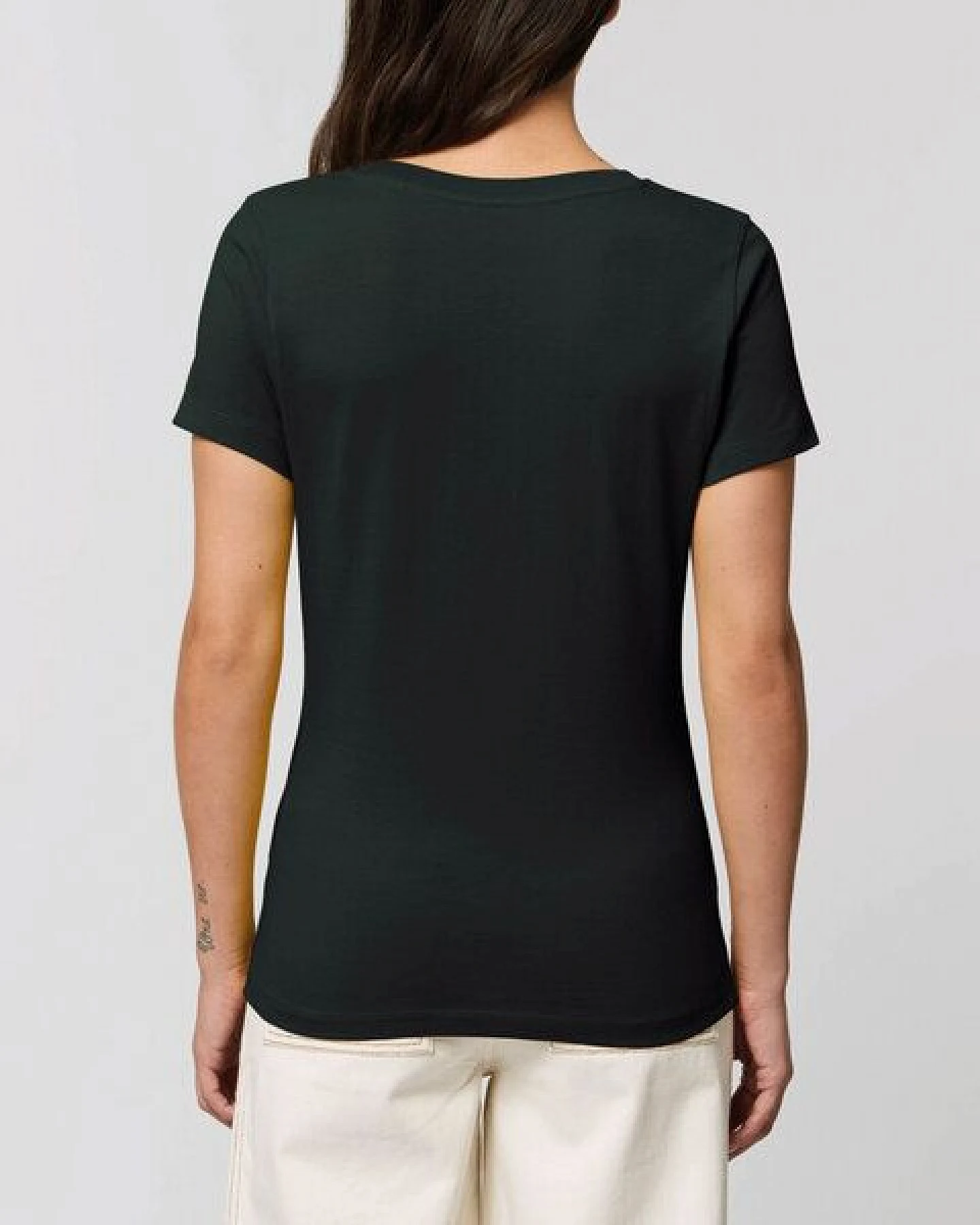 Human Family Bio Damen Rundhals T-Shirt "Amare - Free Spirit" – Ansicht 2