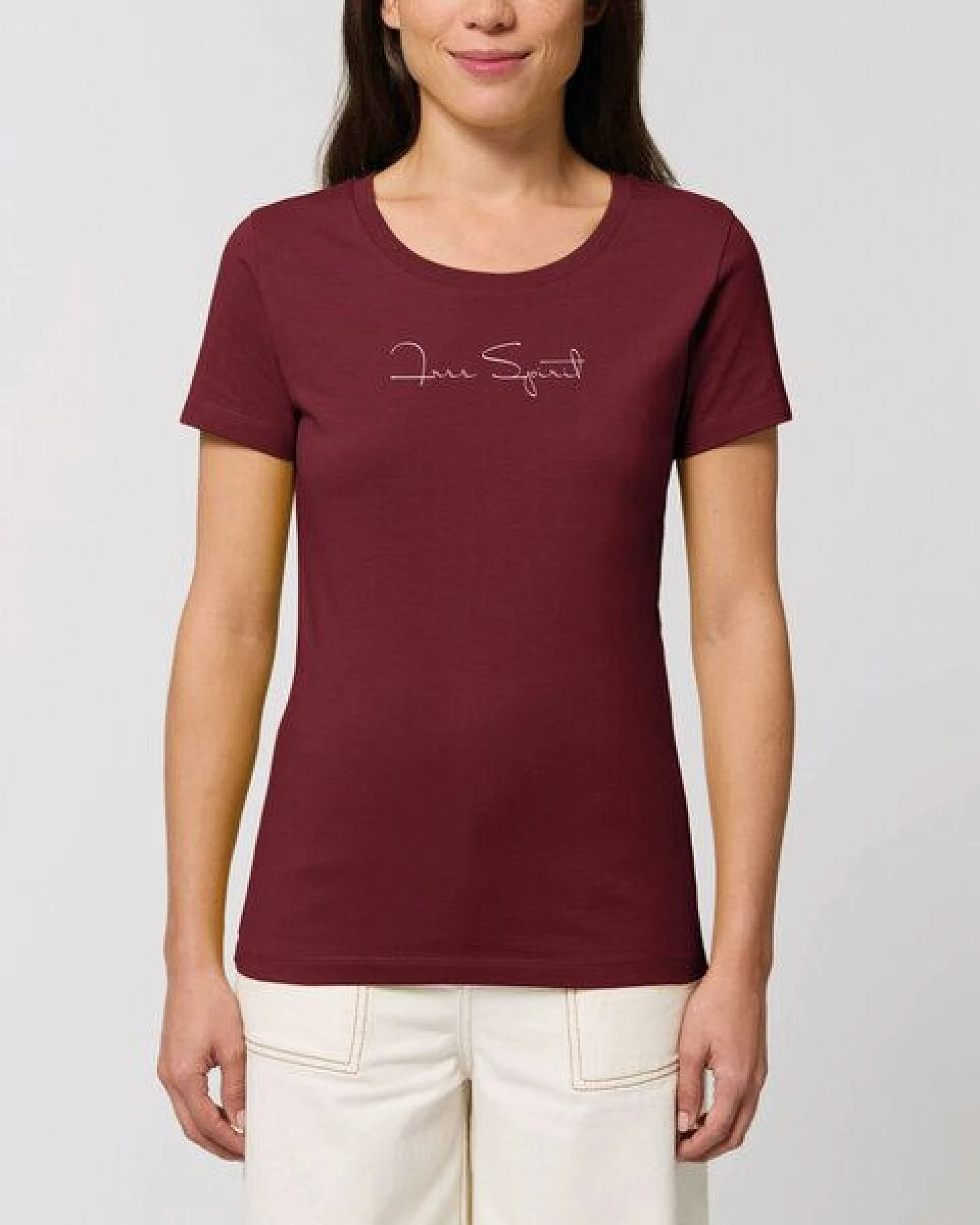 Human Family Bio Damen Rundhals T-Shirt "Amare - Free Spirit" – Ansicht 3