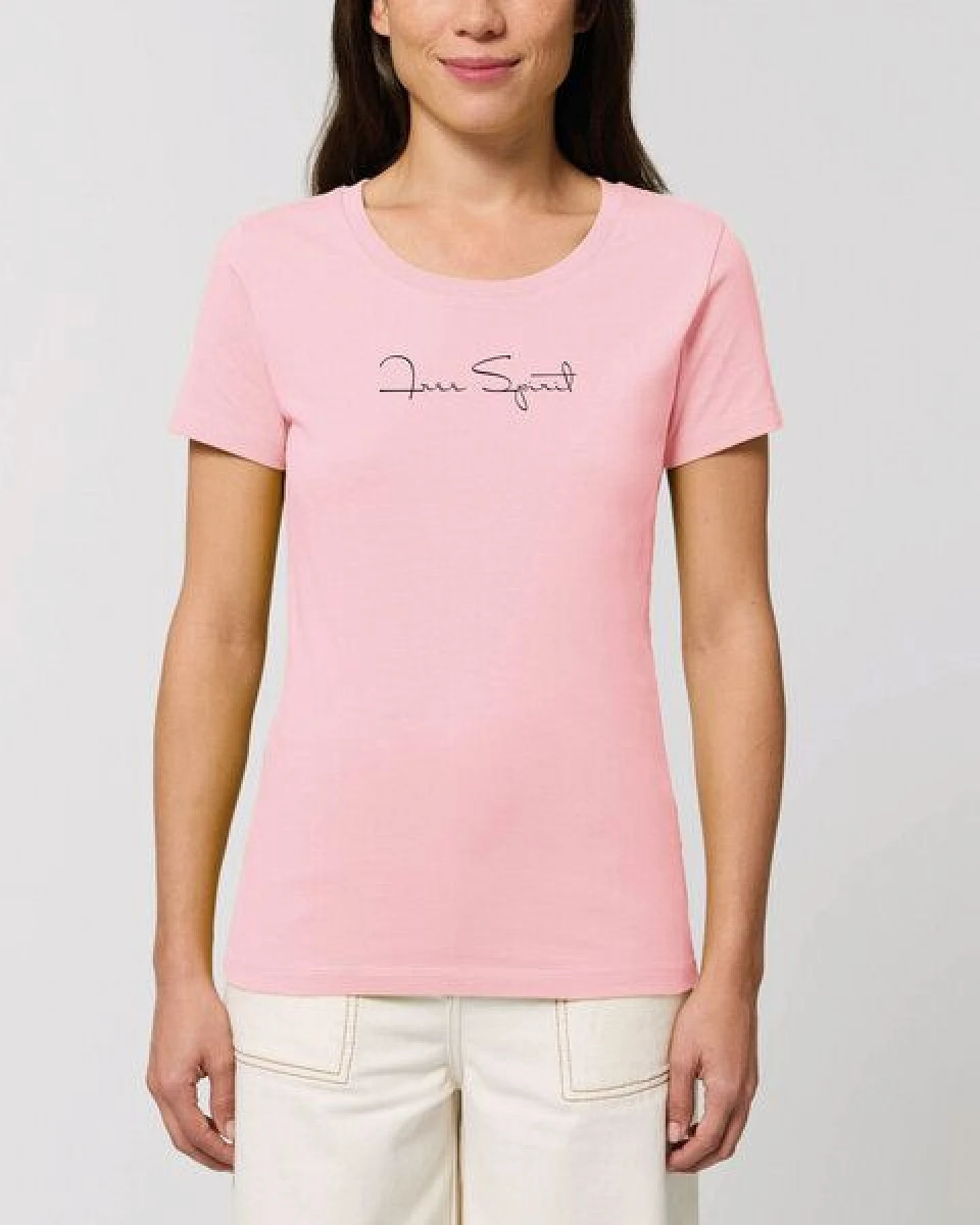 Human Family Bio Damen Rundhals T-Shirt "Amare - Free Spirit" – Ansicht 3