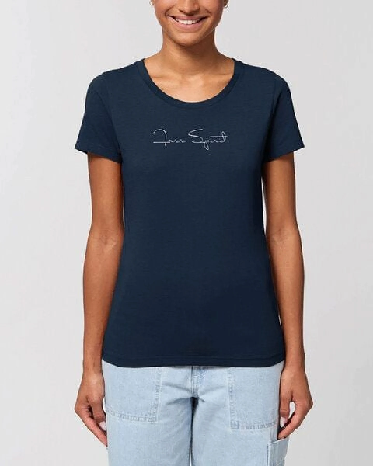 Human Family Bio Damen Rundhals T-Shirt "Amare - Free Spirit" – Ansicht 4