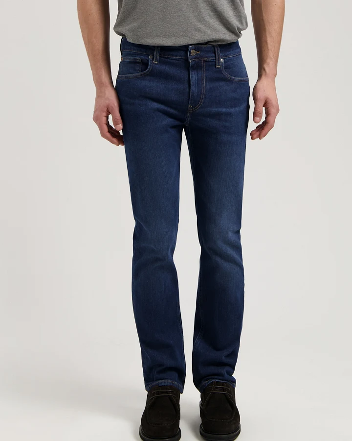 MUD Jeans Herren vegan Jeans Mid Straight Bryce Medium Dark