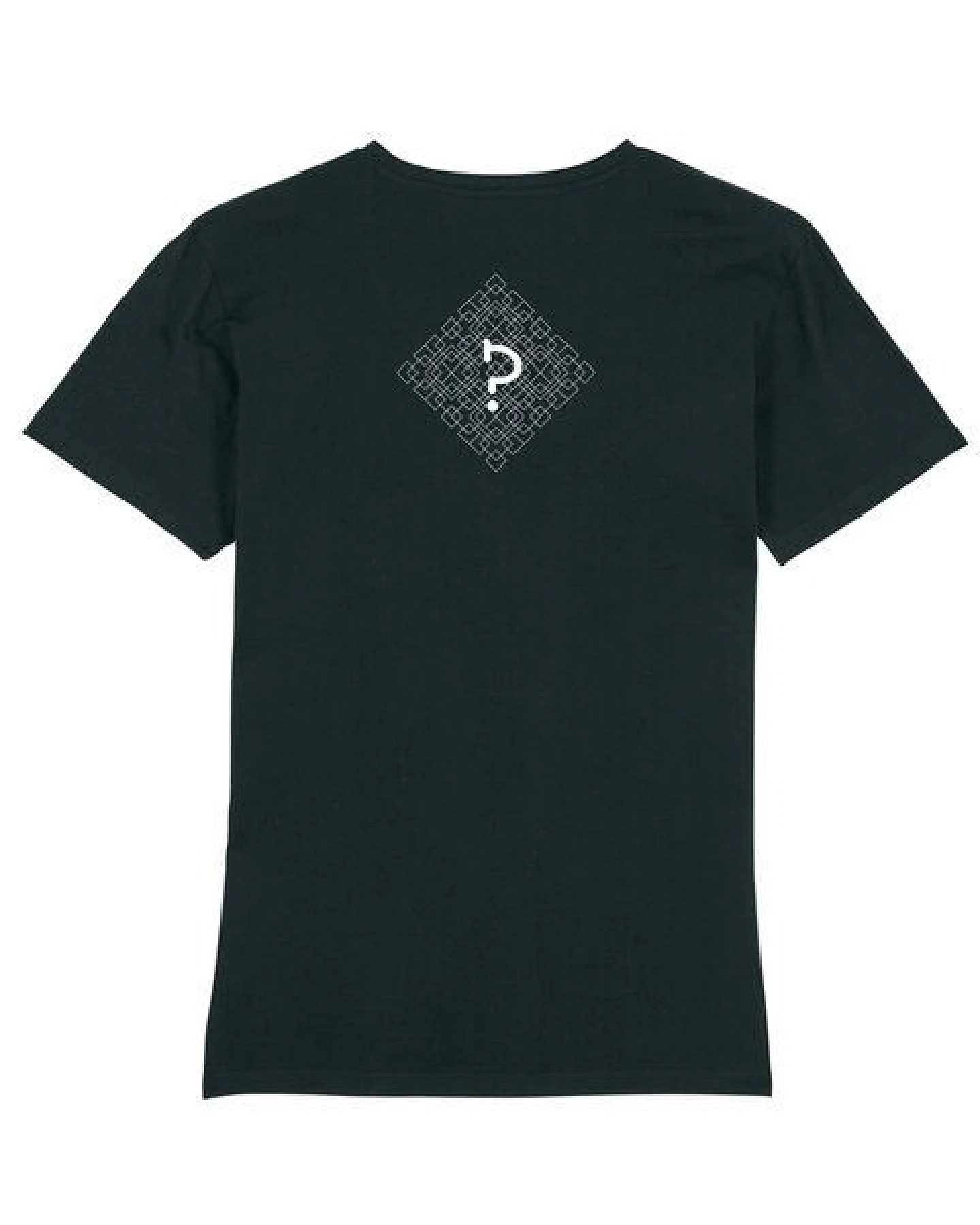 Human Family Bio Herren V-Neck T-Shirt "Geometric Questionmark" in 3 Farben – Ansicht 3