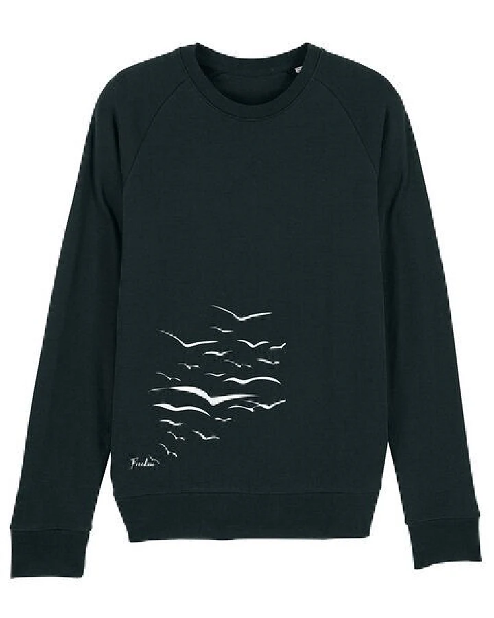 Human Family Bio Herren Sweatshirt "Practice - Free Birds" in 5 Farben