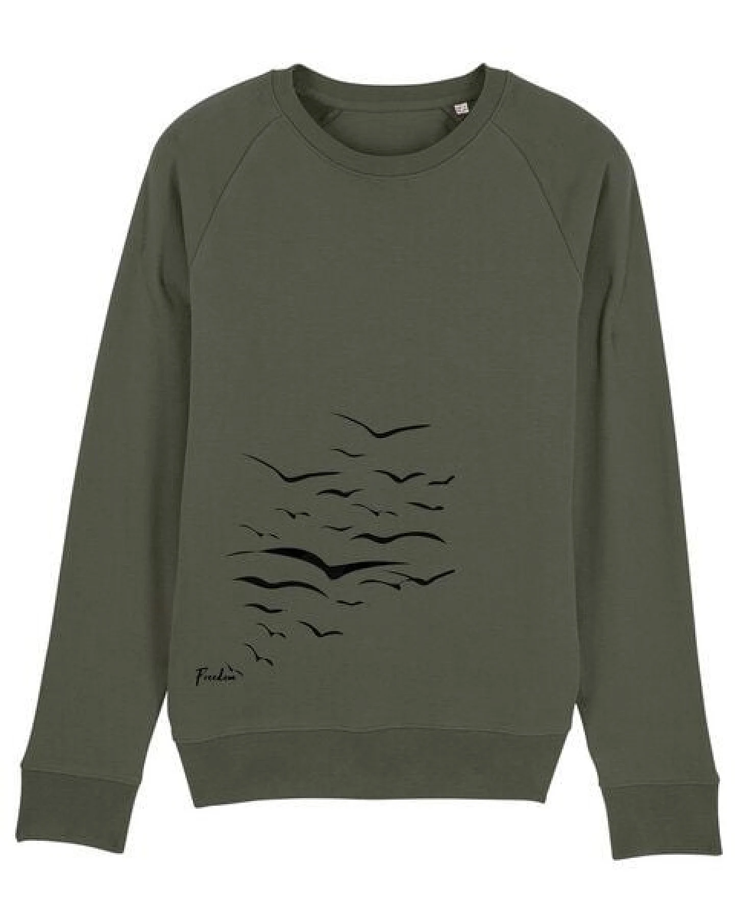 Human Family Bio Herren Sweatshirt "Practice - Free Birds" in 5 Farben – Ansicht 3