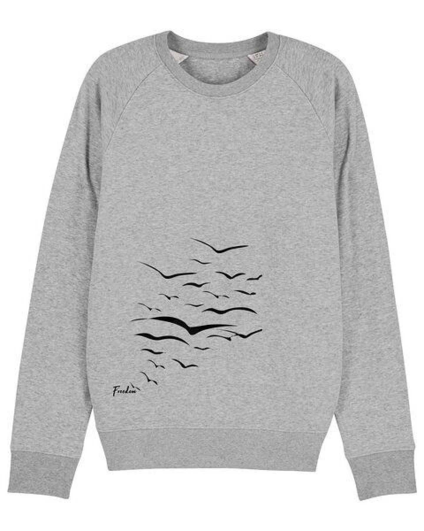 Human Family Bio Herren Sweatshirt "Practice - Free Birds" in 5 Farben – Ansicht 2