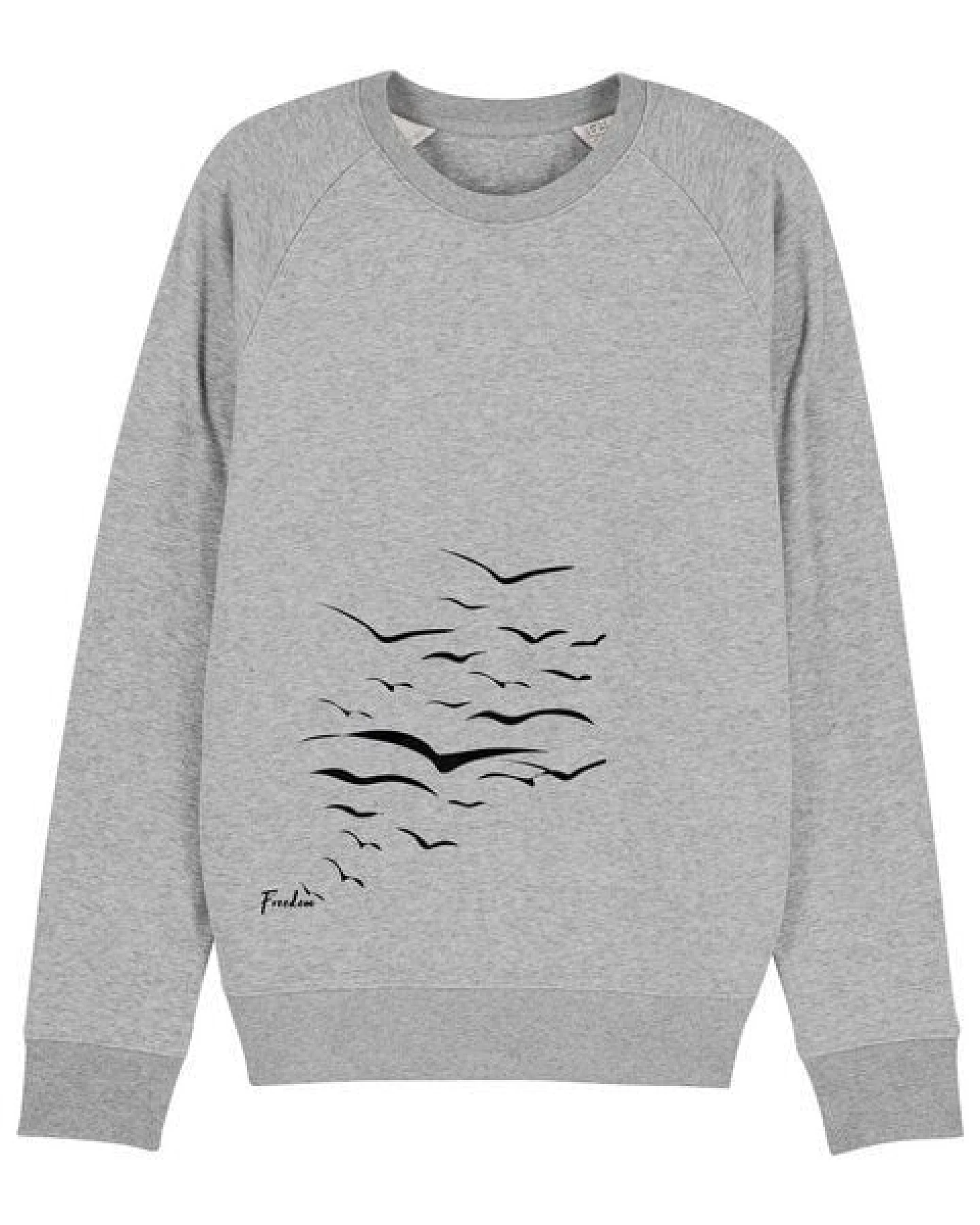 Human Family Bio Herren Sweatshirt "Practice - Free Birds" in 5 Farben – Ansicht 3