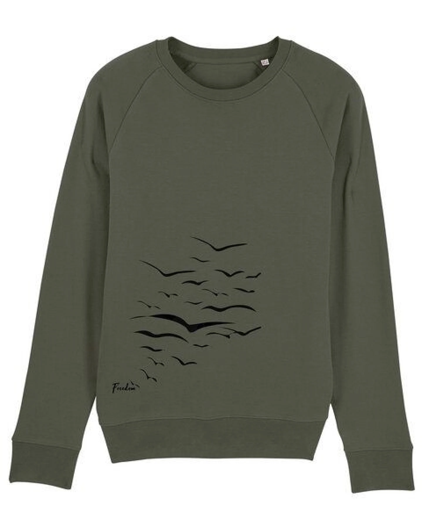 Human Family Bio Herren Sweatshirt "Practice - Free Birds" in 5 Farben – Ansicht 3