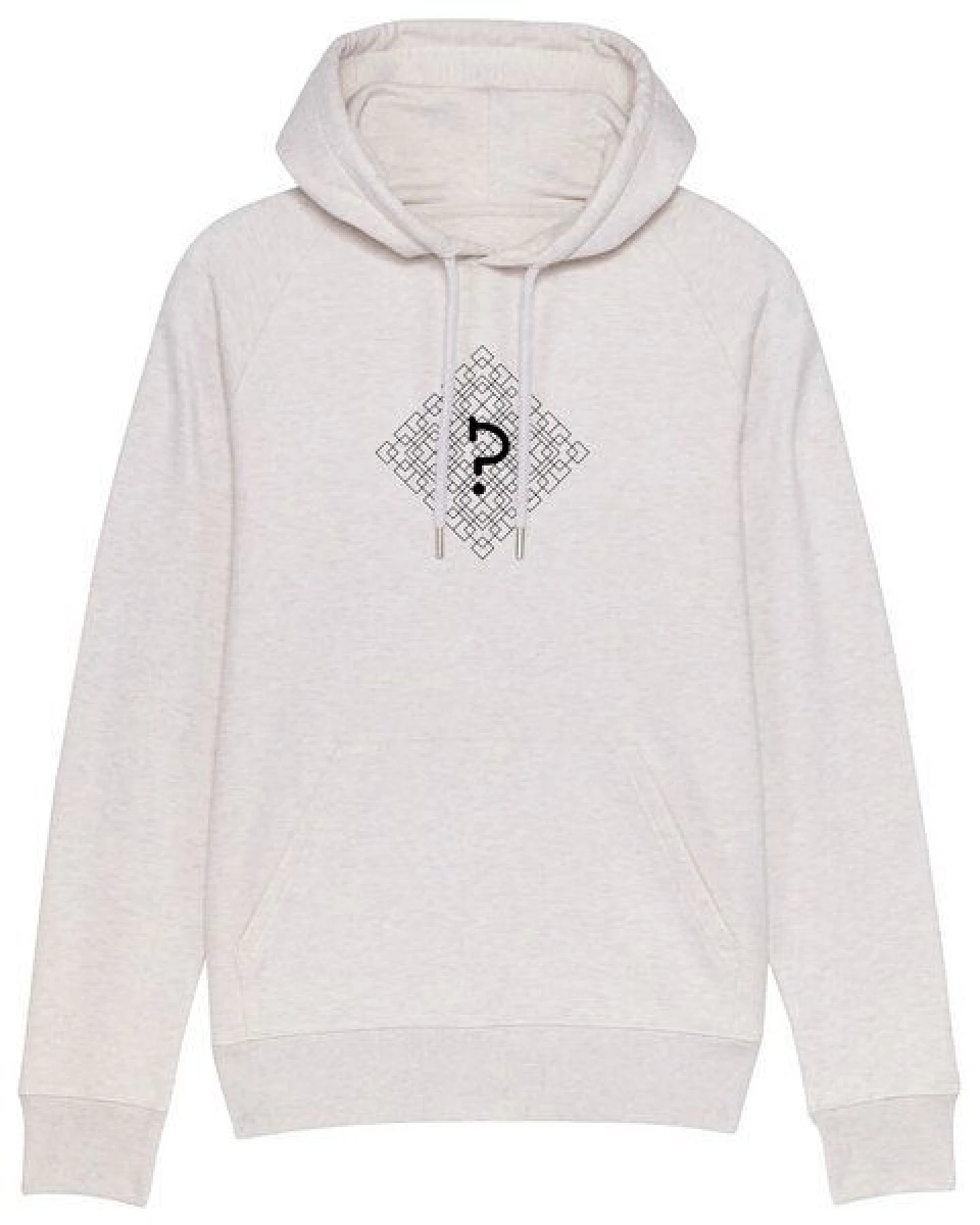 Human Family Bio Herren Hoodie "Reaper - Geometric Questionmark" in 5 Farben – Ansicht 2