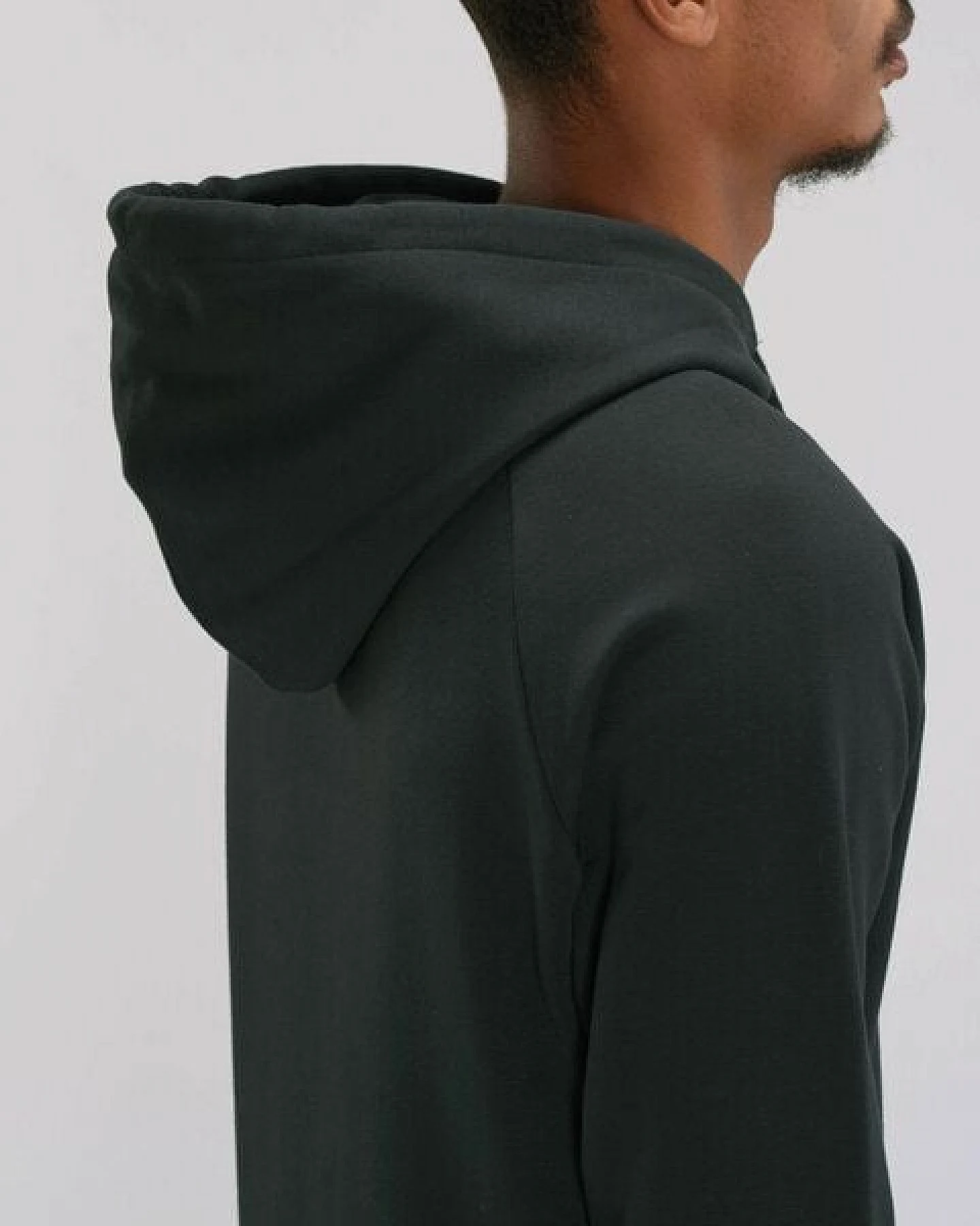 Human Family Bio Herren Hoodie "Reaper - Geometric Questionmark" in 5 Farben – Ansicht 2