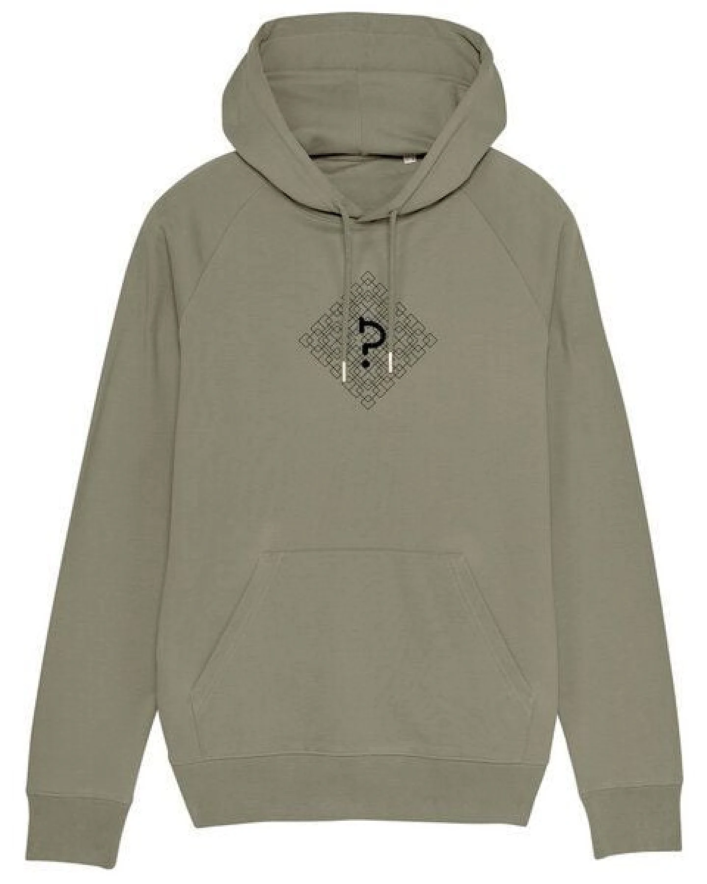 Human Family Bio Herren Hoodie "Reaper - Geometric Questionmark" in 5 Farben – Ansicht 3