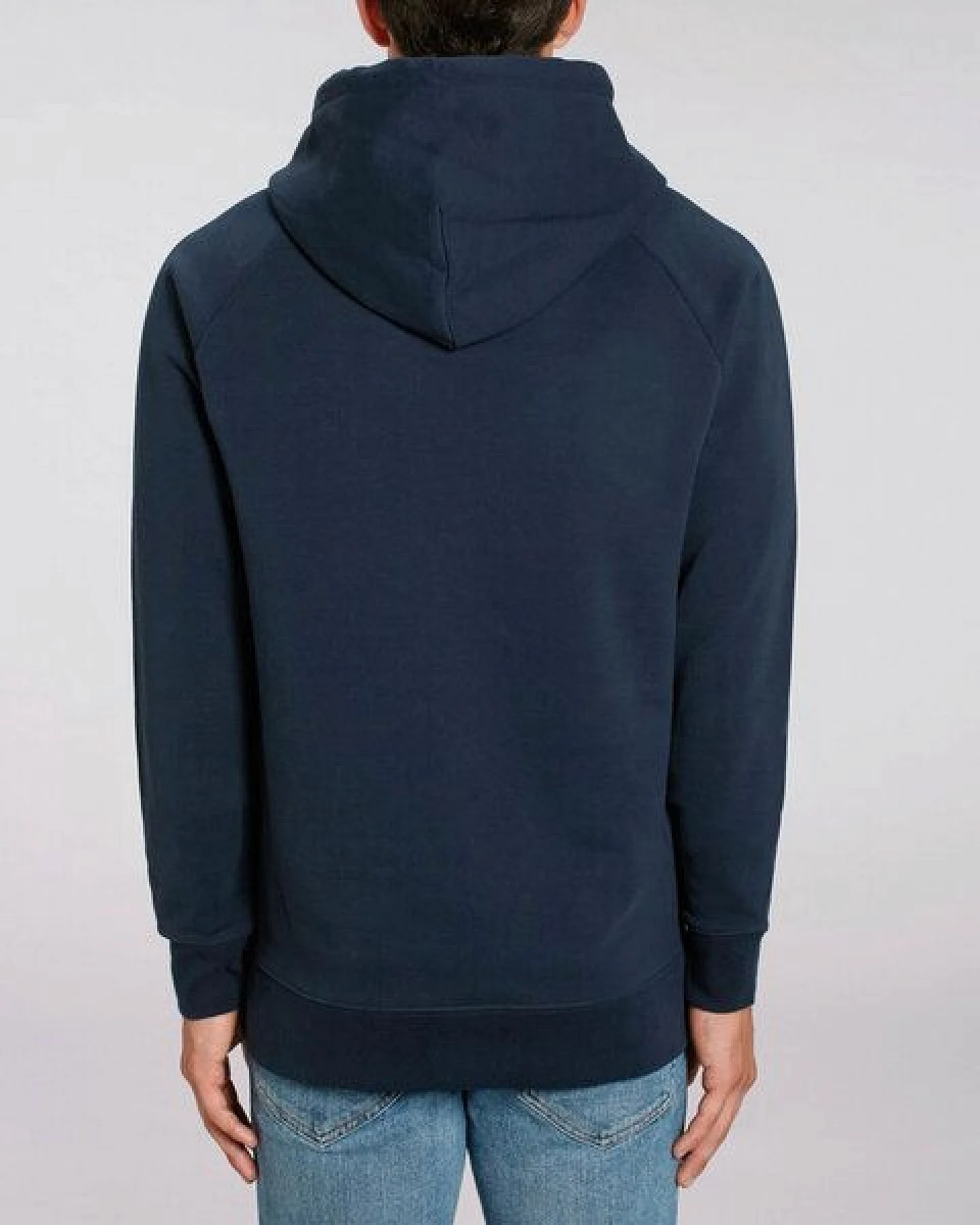 Human Family Bio Herren Hoodie "Reaper - Geometric Questionmark" in 5 Farben – Ansicht 2