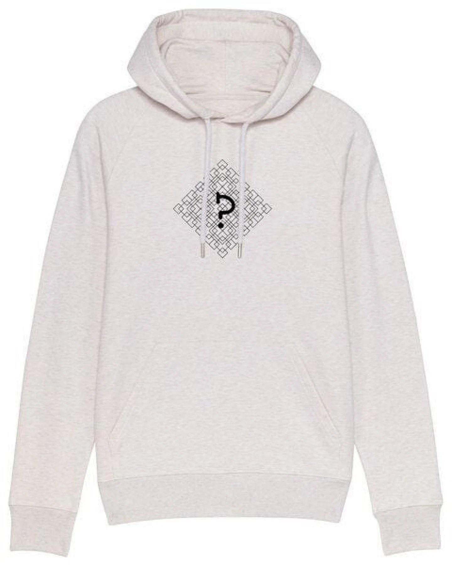 Human Family Bio Herren Hoodie "Reaper - Geometric Questionmark" in 5 Farben – Ansicht 2