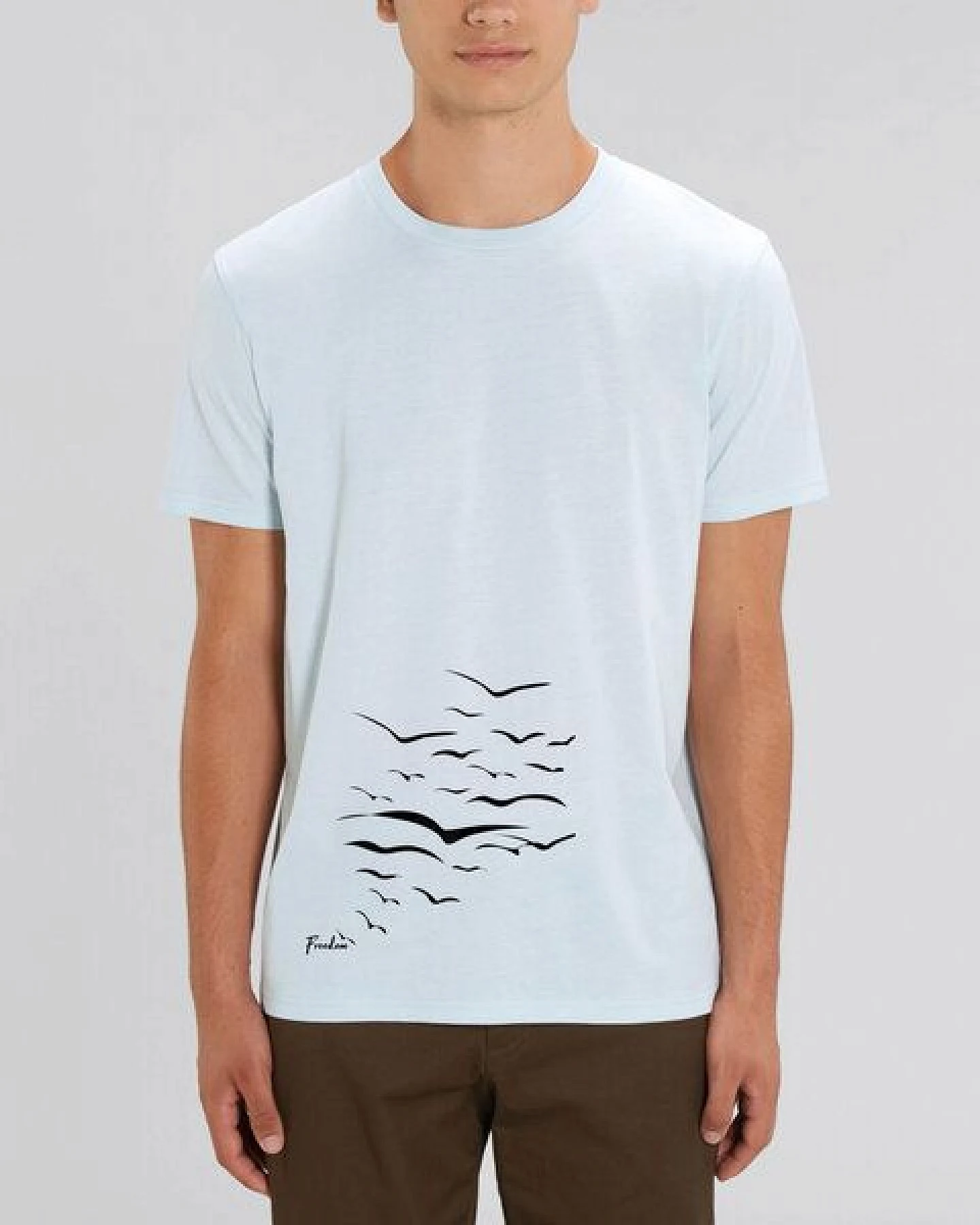 Human Family Bio Unisex T-Shirt "Create - Free Birds" in verschiedenen Farben – Ansicht 2