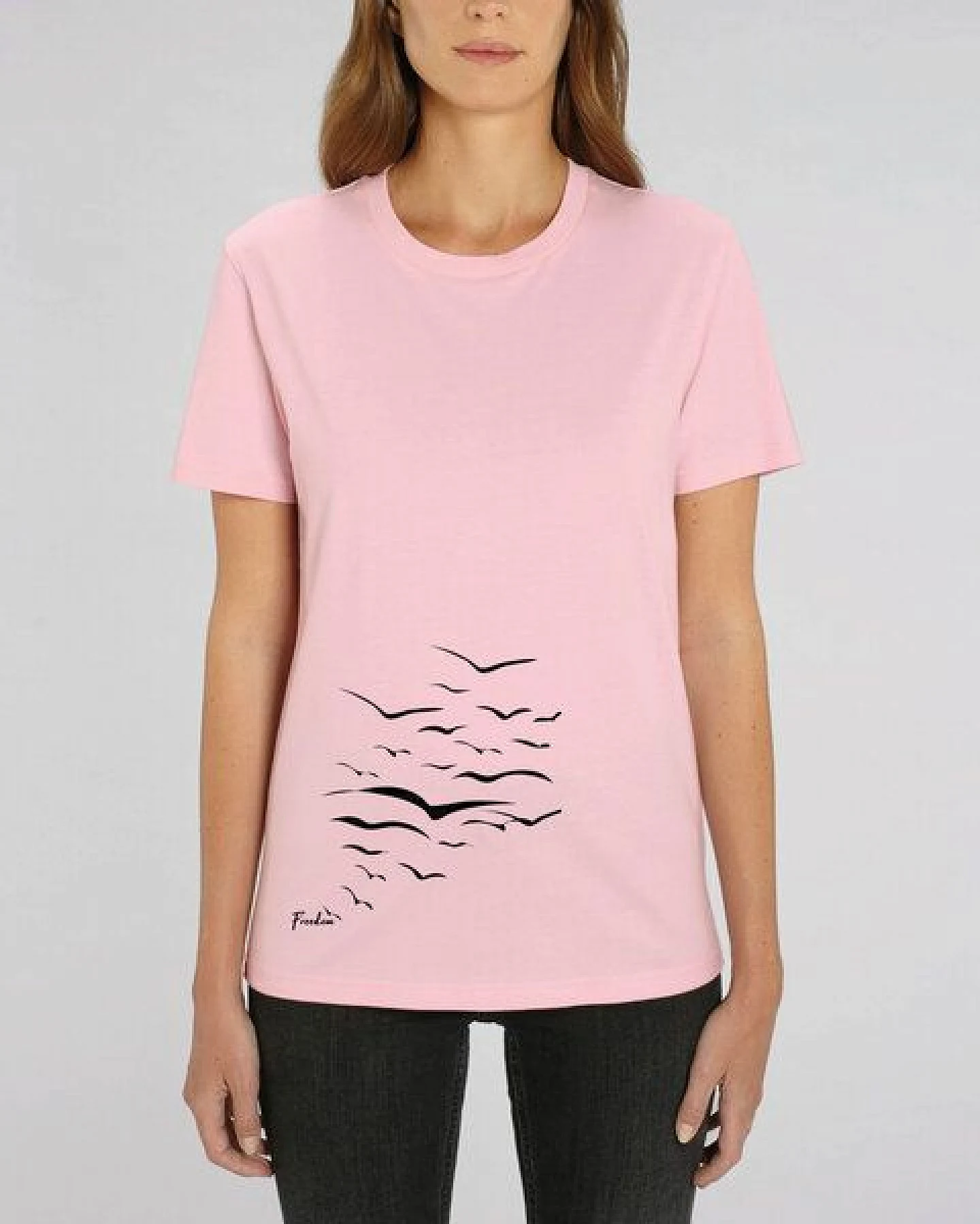 Human Family Bio Unisex T-Shirt "Create - Free Birds" in verschiedenen Farben – Ansicht 3