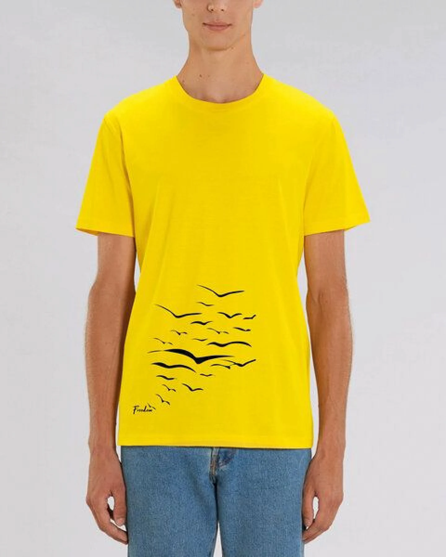 Human Family Bio Unisex T-Shirt "Create - Free Birds" in verschiedenen Farben – Ansicht 2