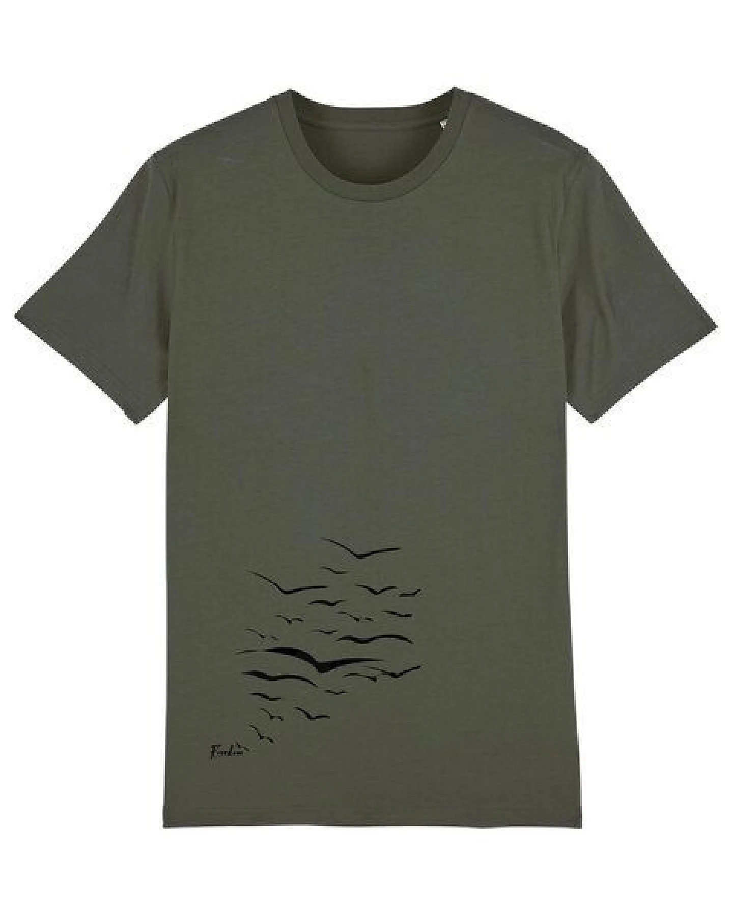 Human Family Bio Unisex T-Shirt "Create - Free Birds" in verschiedenen Farben aus Bio-Baumwolle – Ansicht 2
