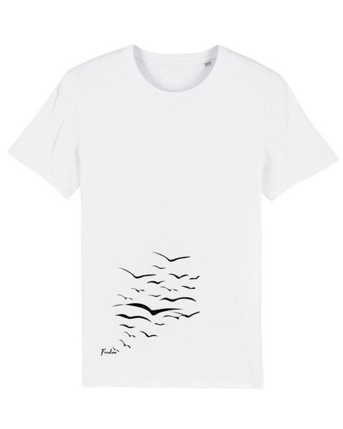 Human Family Bio Unisex T-Shirt "Create - Free Birds" in verschiedenen Farben – Ansicht 3