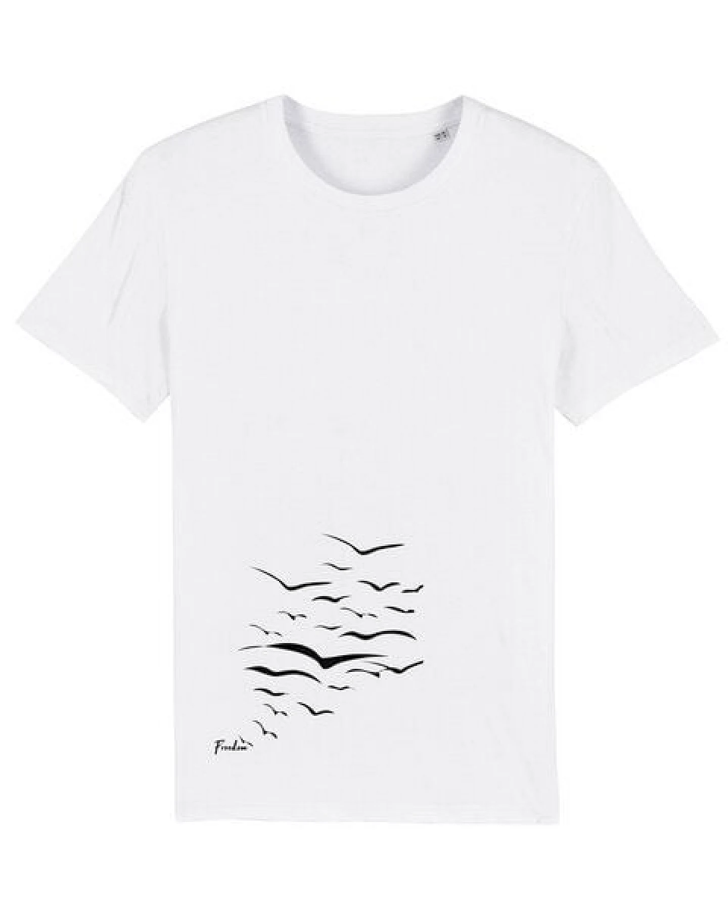 Human Family Bio Unisex T-Shirt "Create - Free Birds" in verschiedenen Farben – Ansicht 3