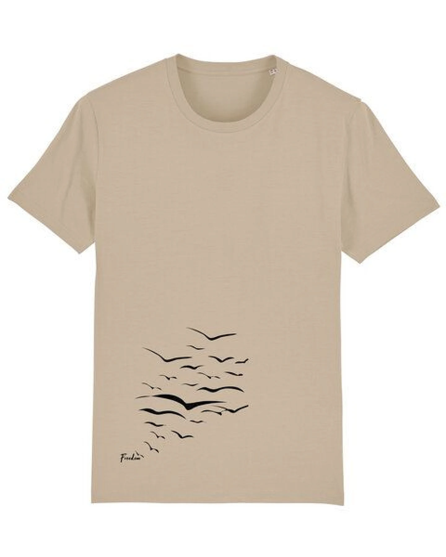 Human Family Bio Unisex T-Shirt "Create - Free Birds" in verschiedenen Farben aus Bio-Baumwolle – Ansicht 2