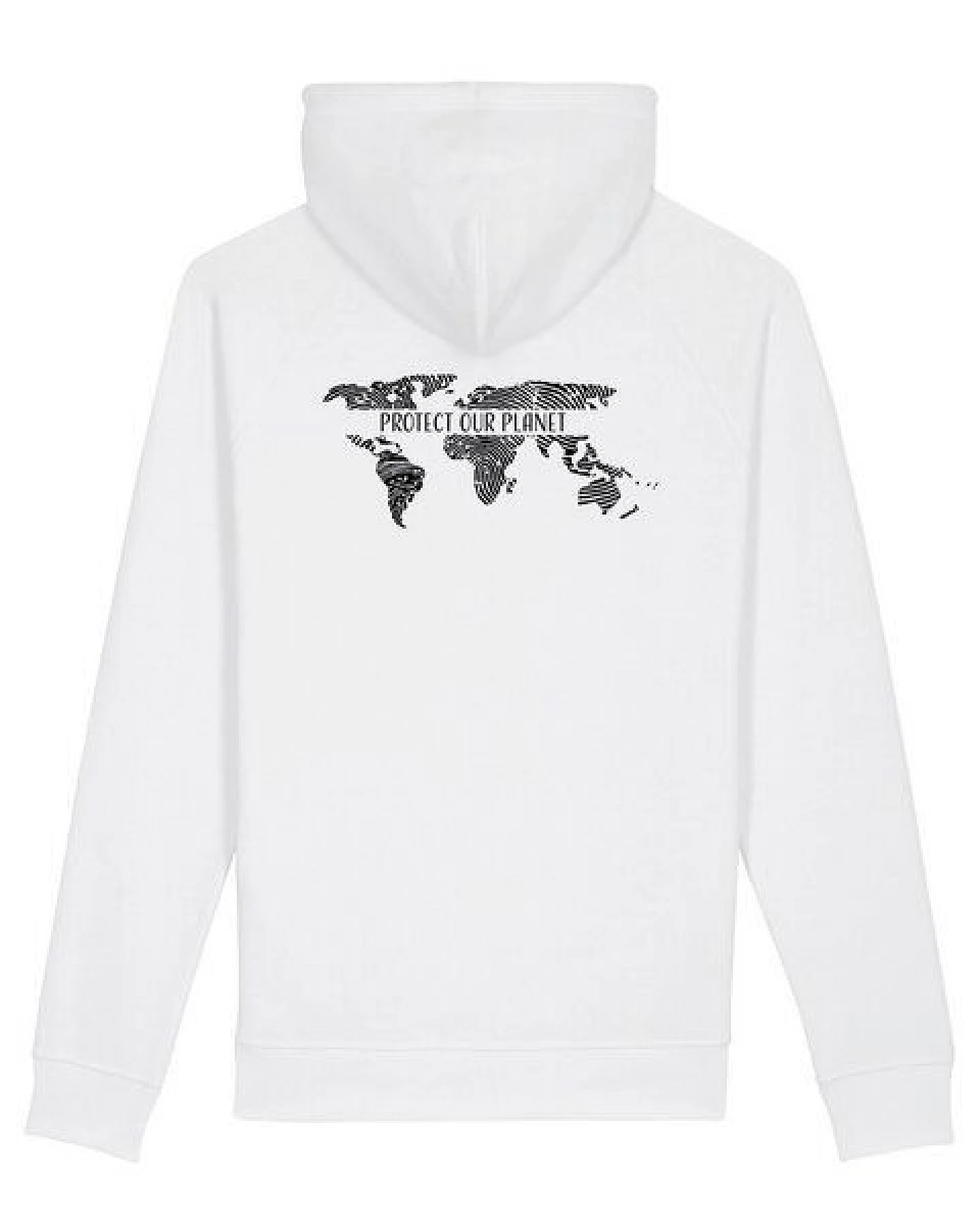 Human Family Bio Unisex Hoodie - "Shelter - Protect our Planet" – Ansicht 3