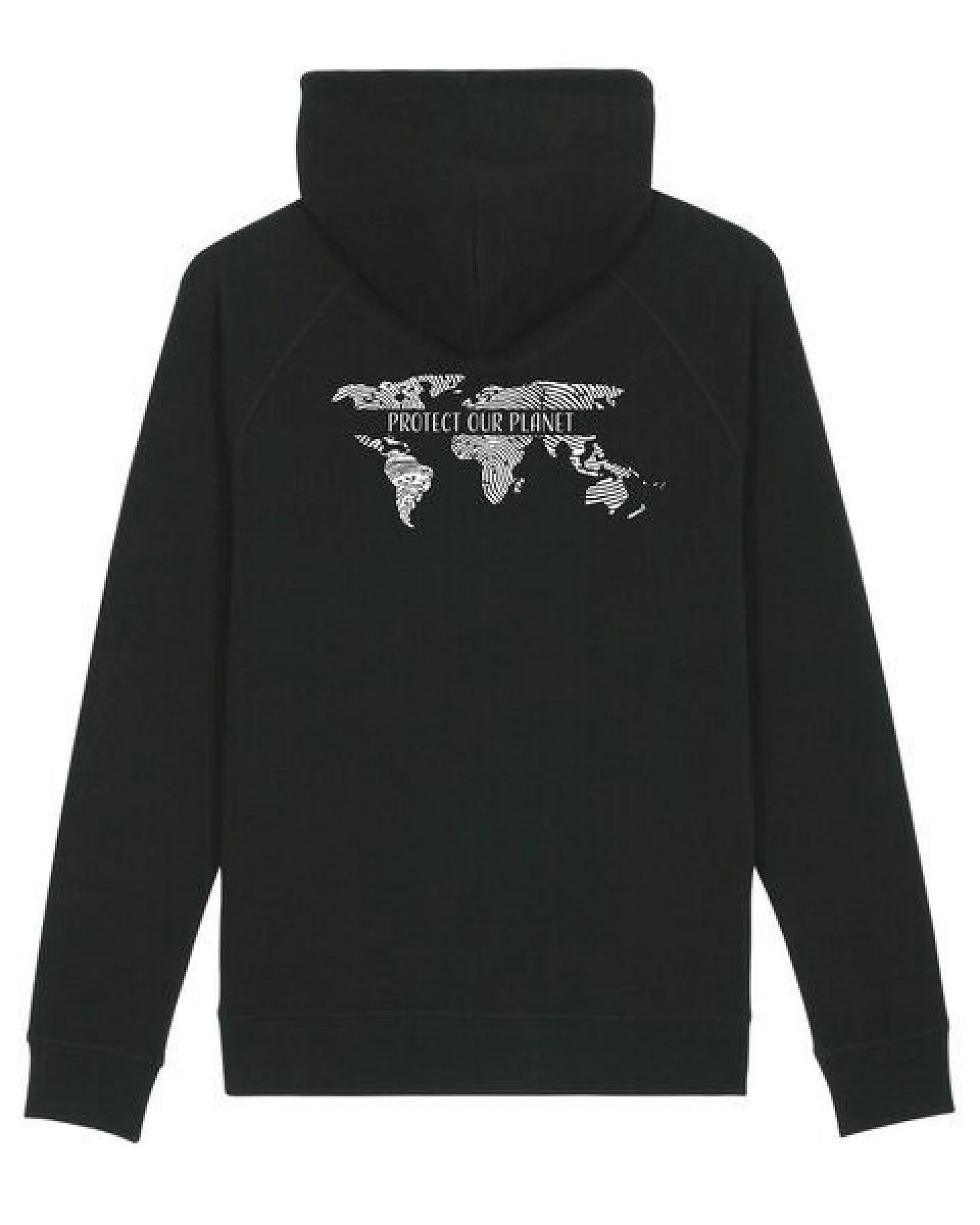 Human Family Bio Unisex Hoodie - "Shelter - Protect our Planet" – Ansicht 2