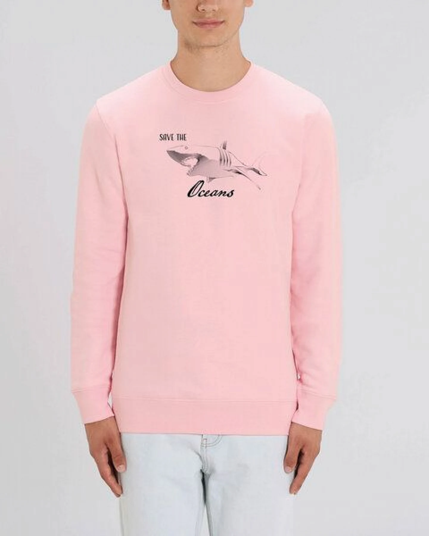 Human Family Bio Unisex Rundhals-Sweatshirt - "Switch - Save Oceans" in 3 Farben – Ansicht 2