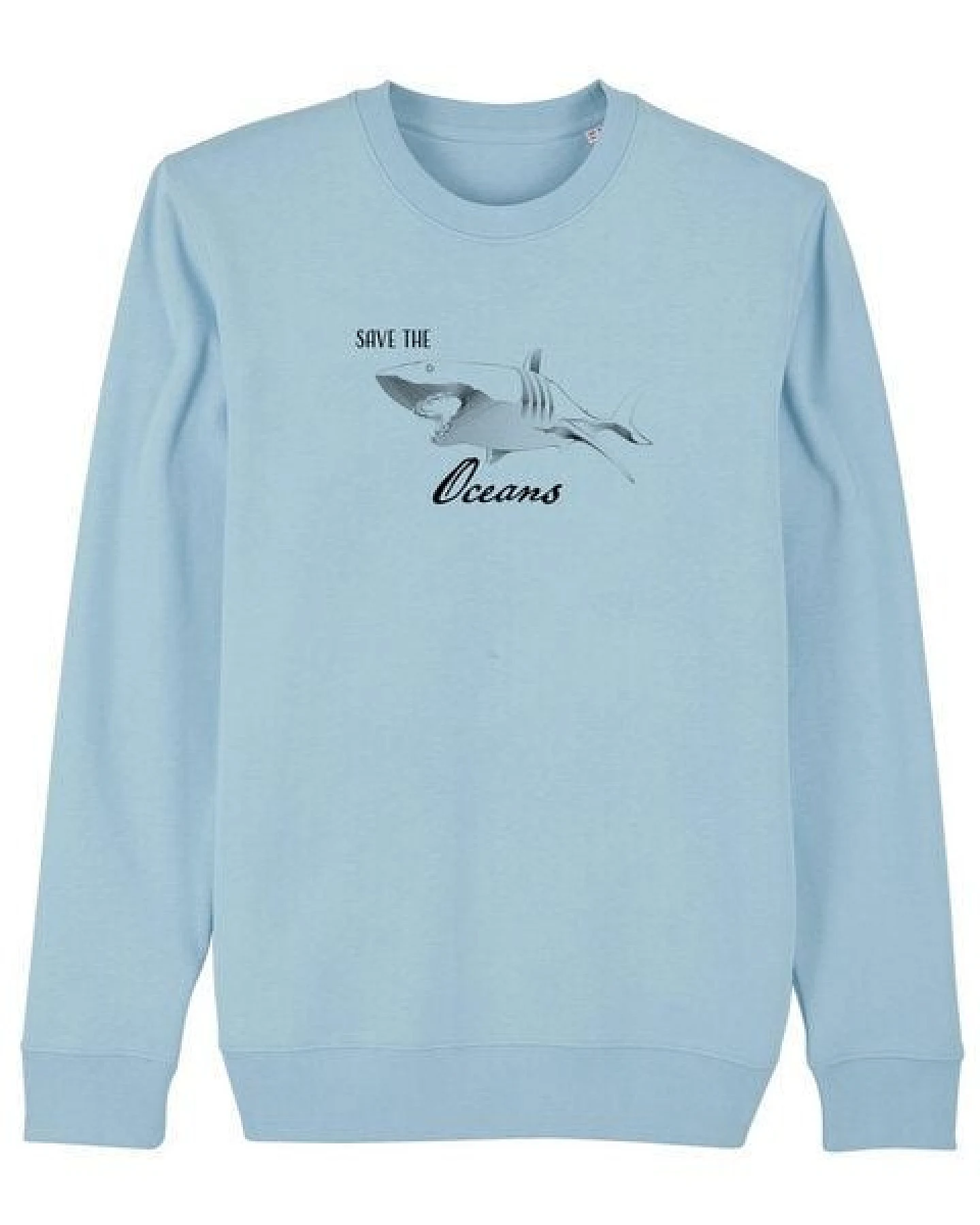 Human Family Bio Unisex Rundhals-Sweatshirt - "Switch - Save Oceans" in 3 Farben – Ansicht 4