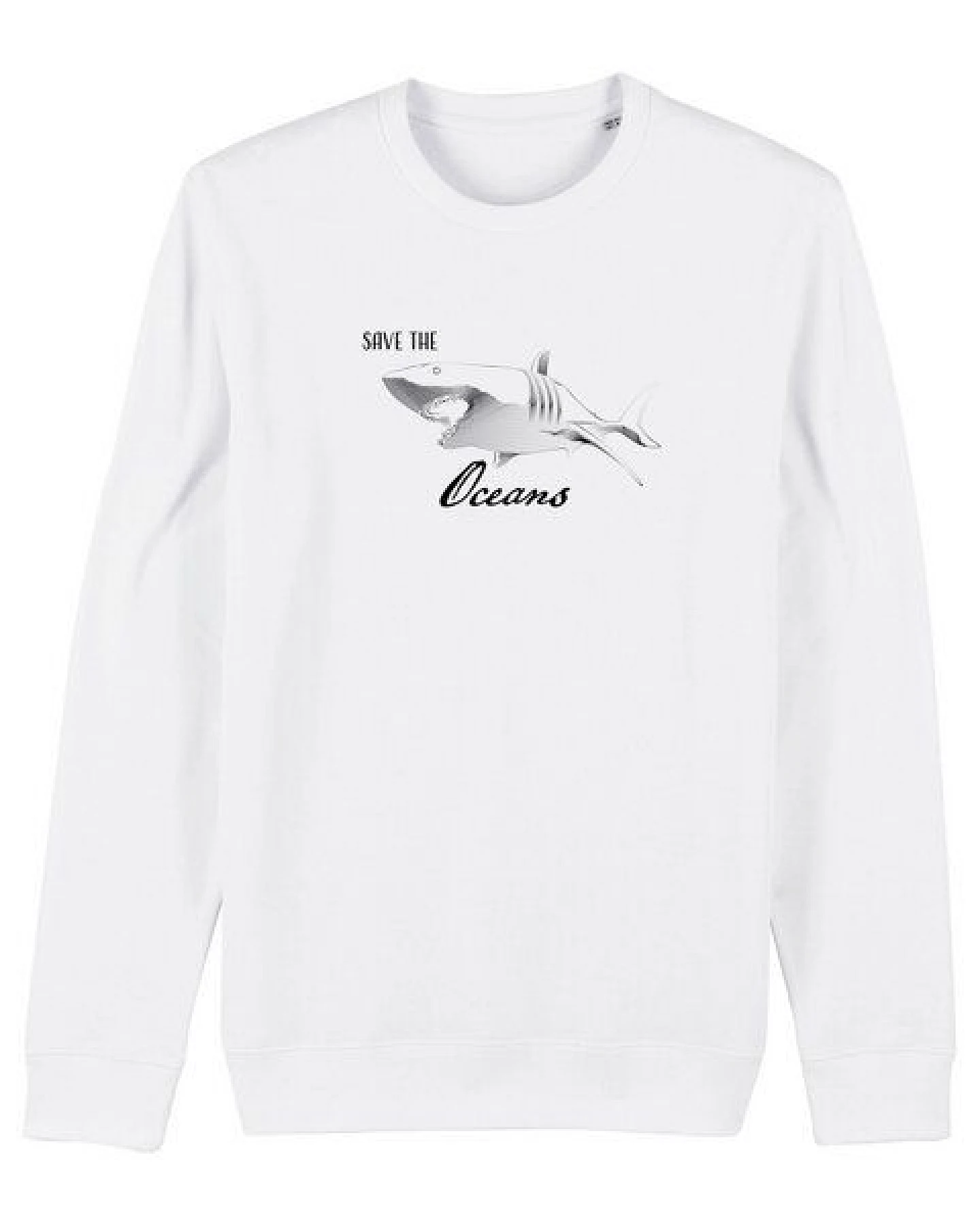 Human Family Bio Unisex Rundhals-Sweatshirt - "Switch - Save Oceans" in 3 Farben – Ansicht 2