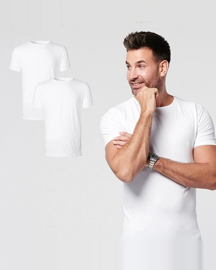 SKOT Fashion Nachhaltige T-Shirt 2-pack / Herren / O-neck / Weiß oder Schwarz