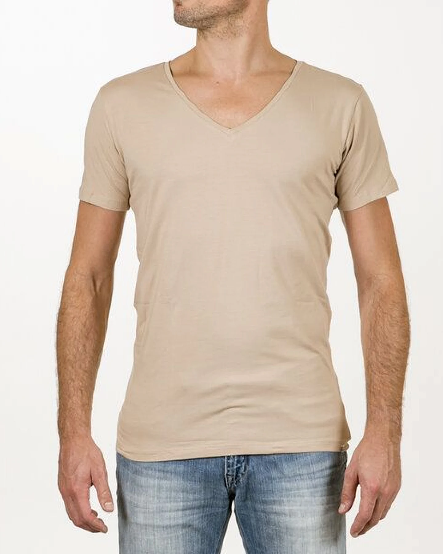 SKOT Fashion Nachhaltige T-Shirt 2-pack / Herren / Tief V-neck / Unsichtbar – Ansicht 2